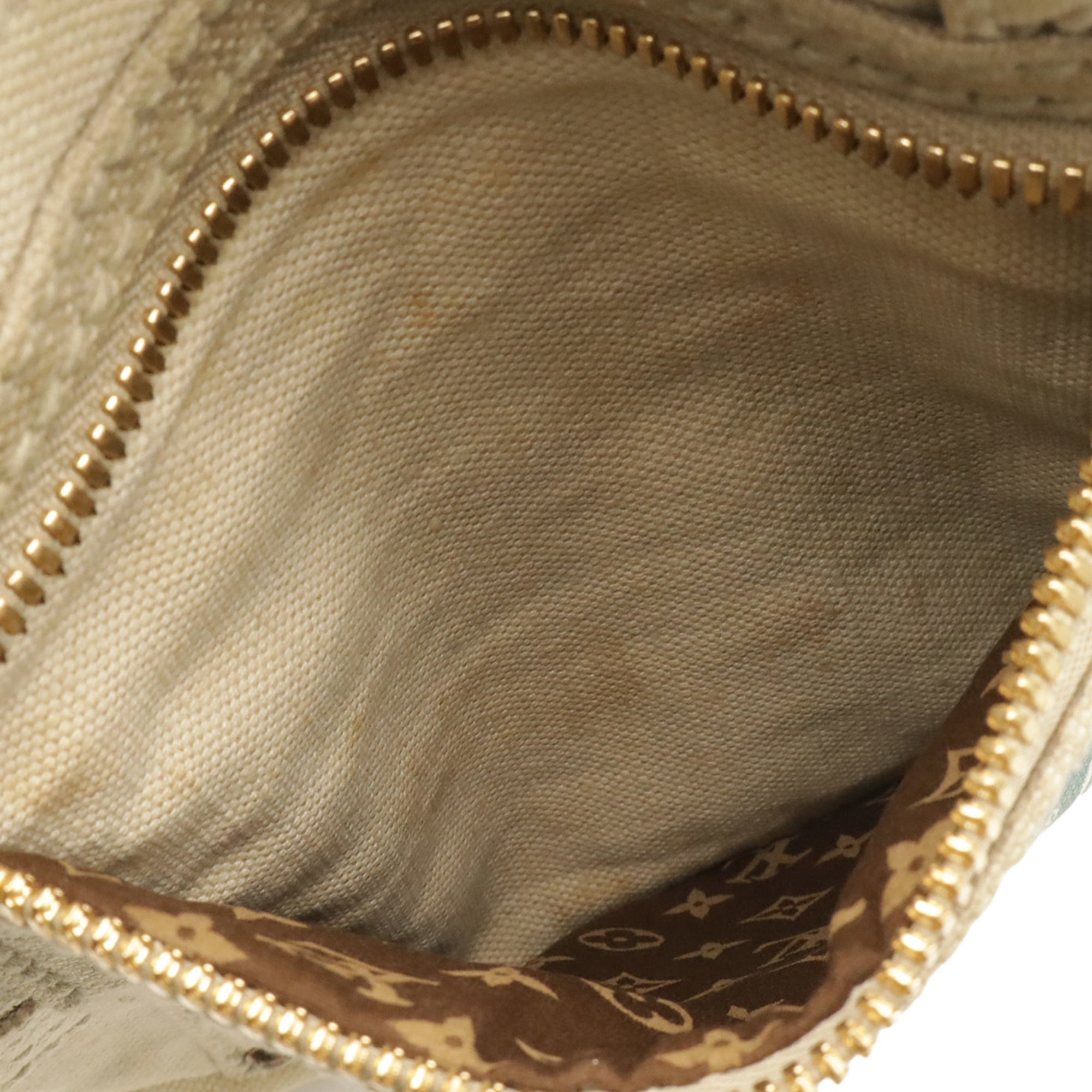 Louis Vuitton Blue Natural Yellow Canvas Handbag Tote Bag (Pre-Owned)