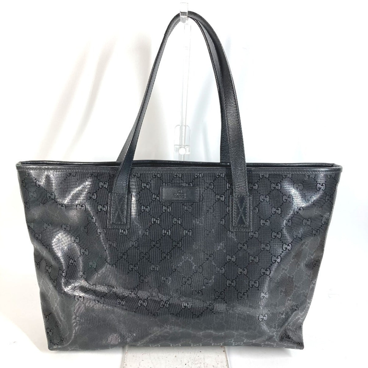 Gucci Black Gg Imprimé Shoulder Bag Tote Bag (Pre-Owned)