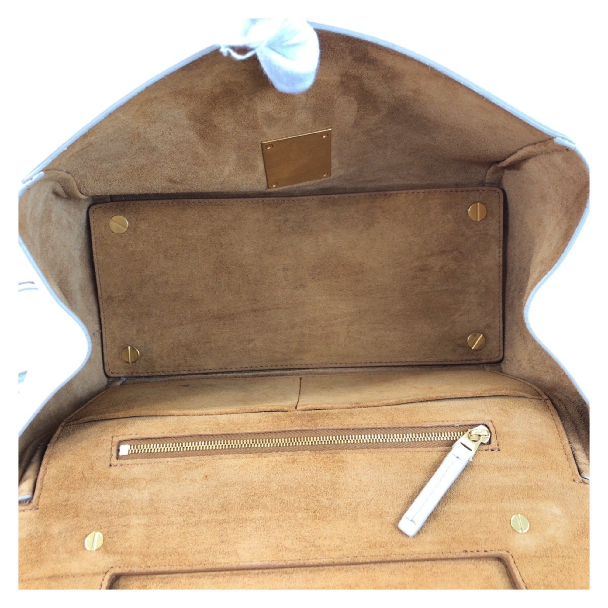 Bottega Veneta Ivory Leather Shoulder Bag (Pre-Owned)