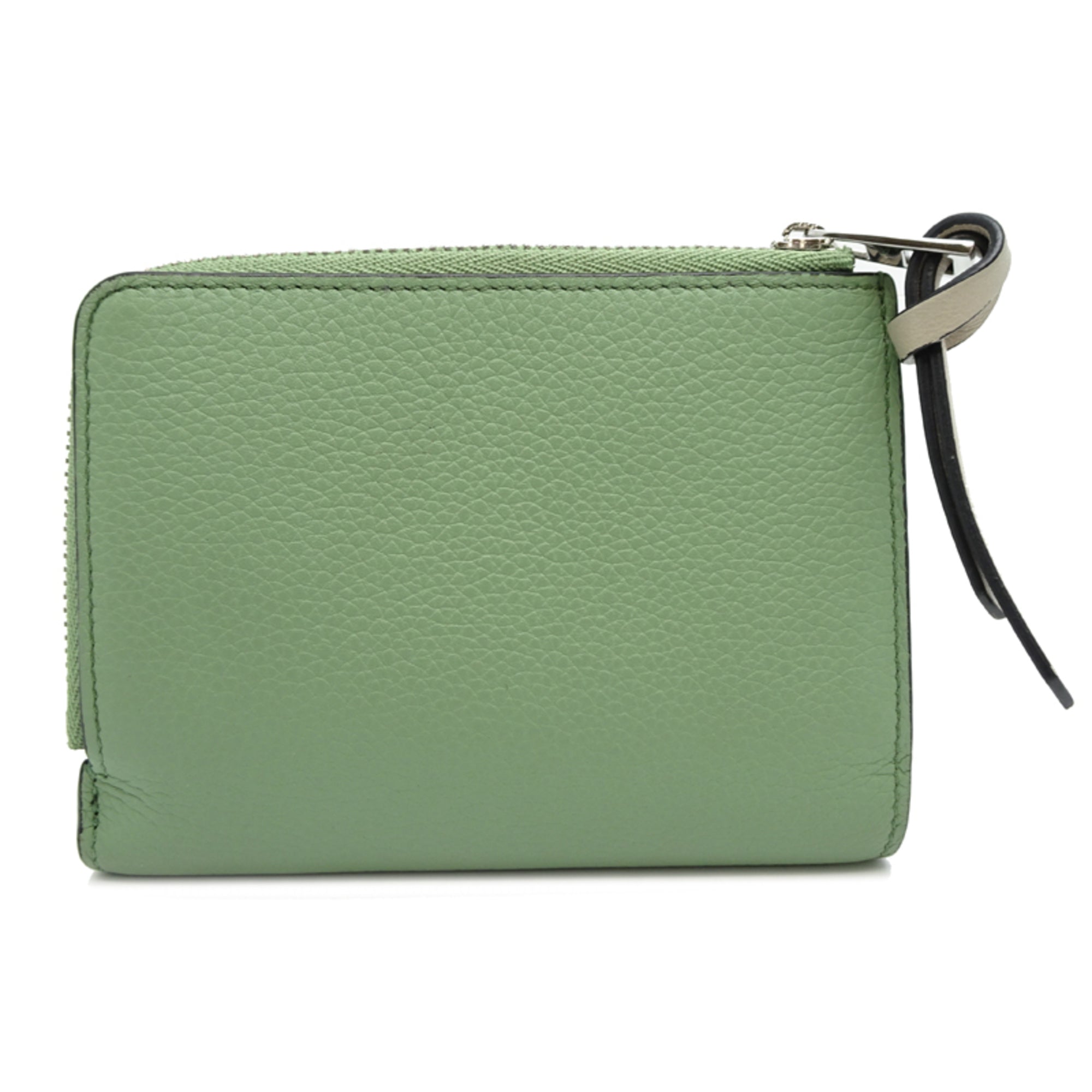 Loewe Brown Moss Green Leather Wallet (Bi-Fold) (Pre-Owned)
