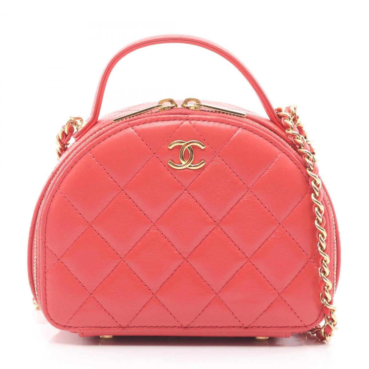 Chanel Pink Leather Shoulder Bag (Pre-Owned)