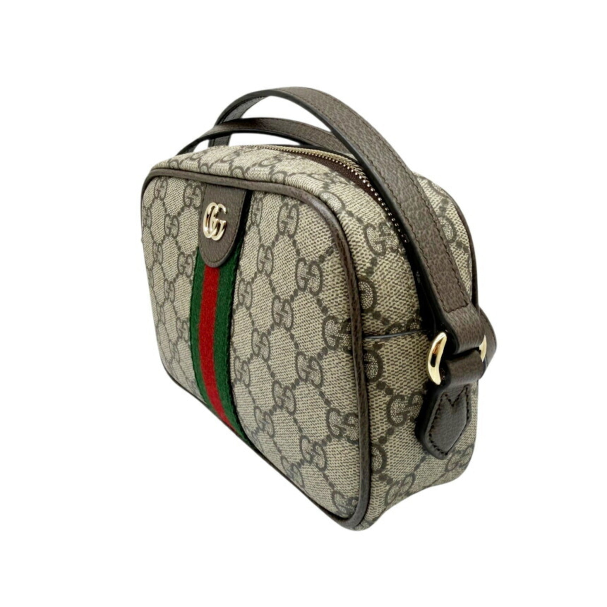 Gucci Beige Gg Canvas Shoulder Bag (Pre-Owned)