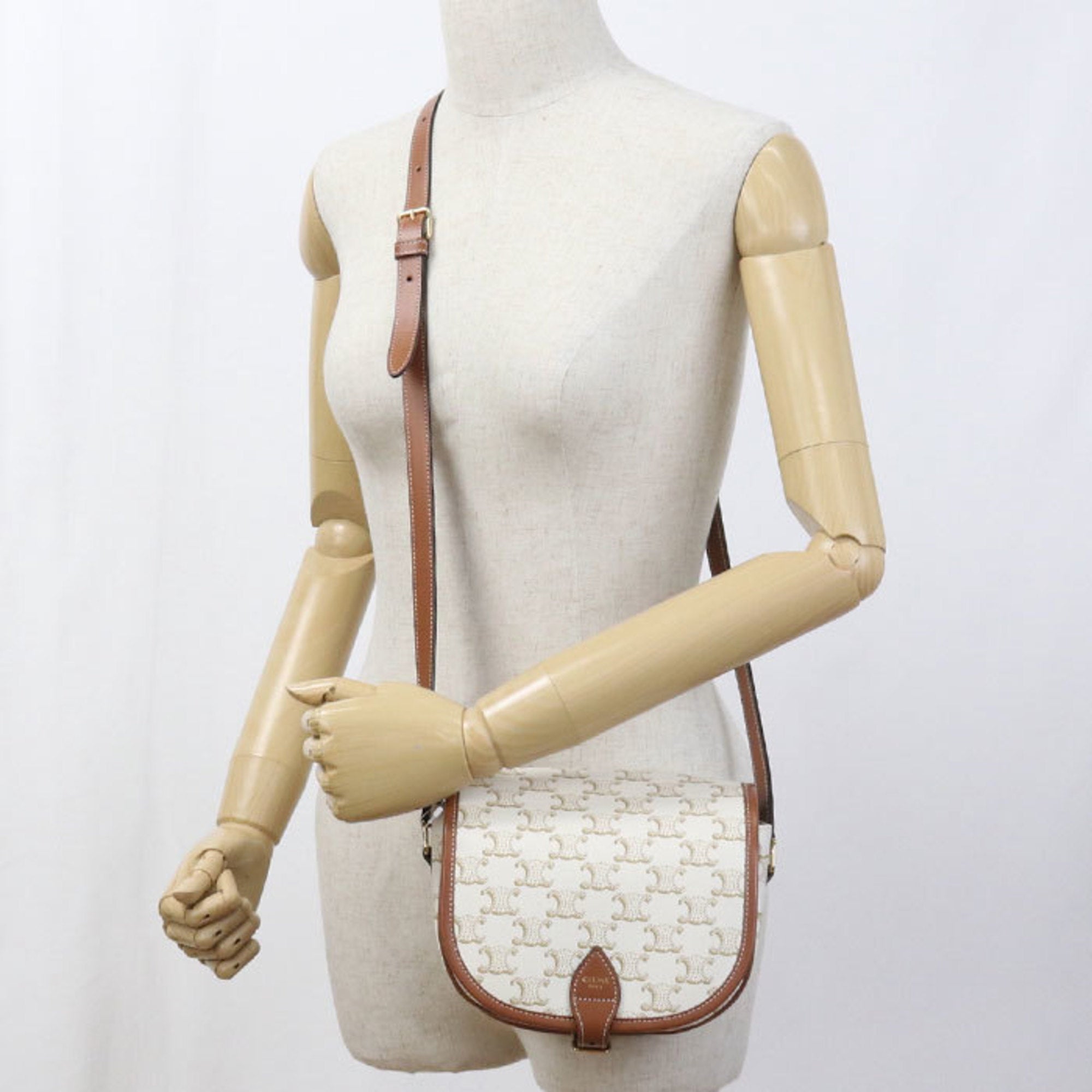 Celine White Pvc Shoulder Bag (Pre-Owned)