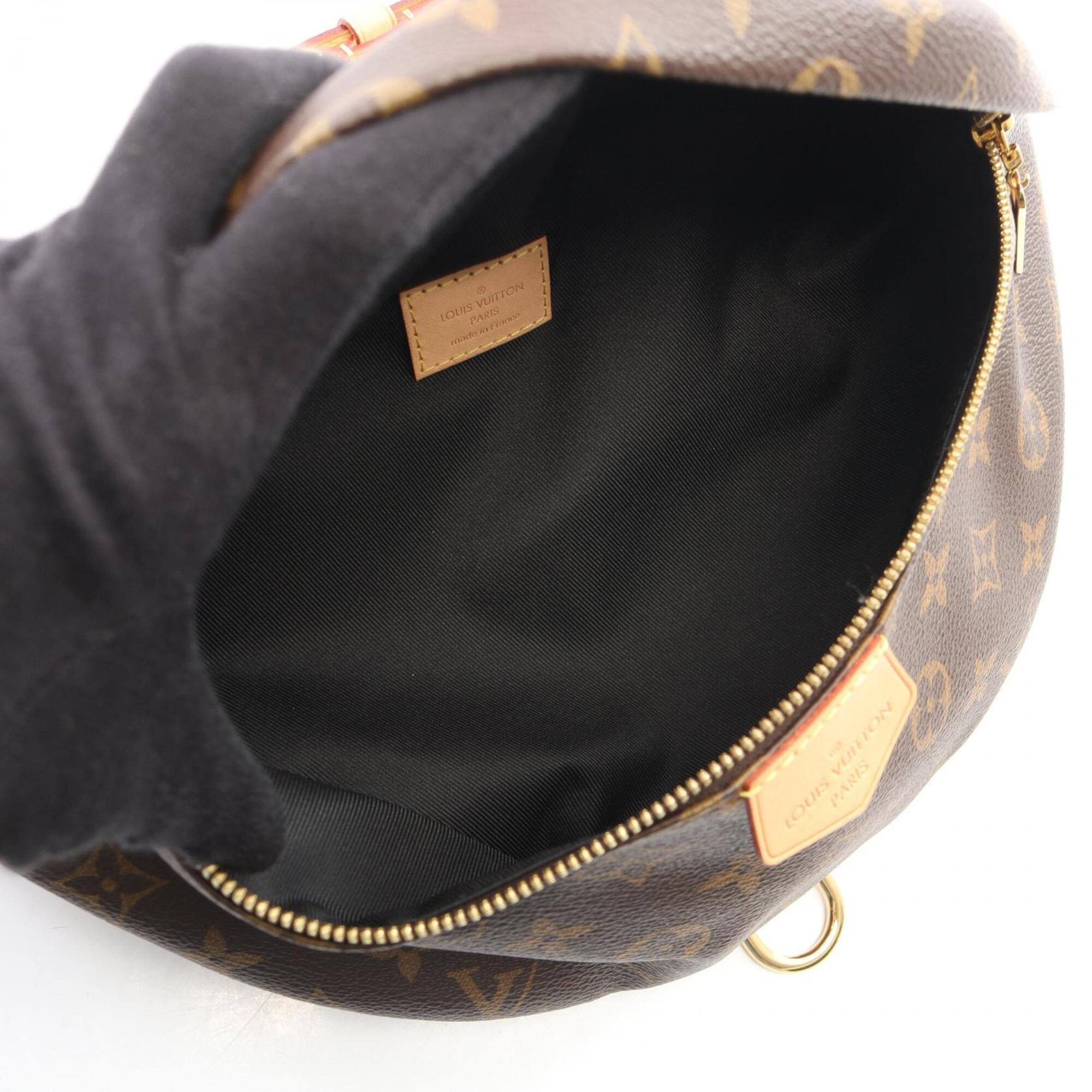 Louis Vuitton Brown Coated Canvas Leather Fanny Pack Handbag (Pre-Owned)
