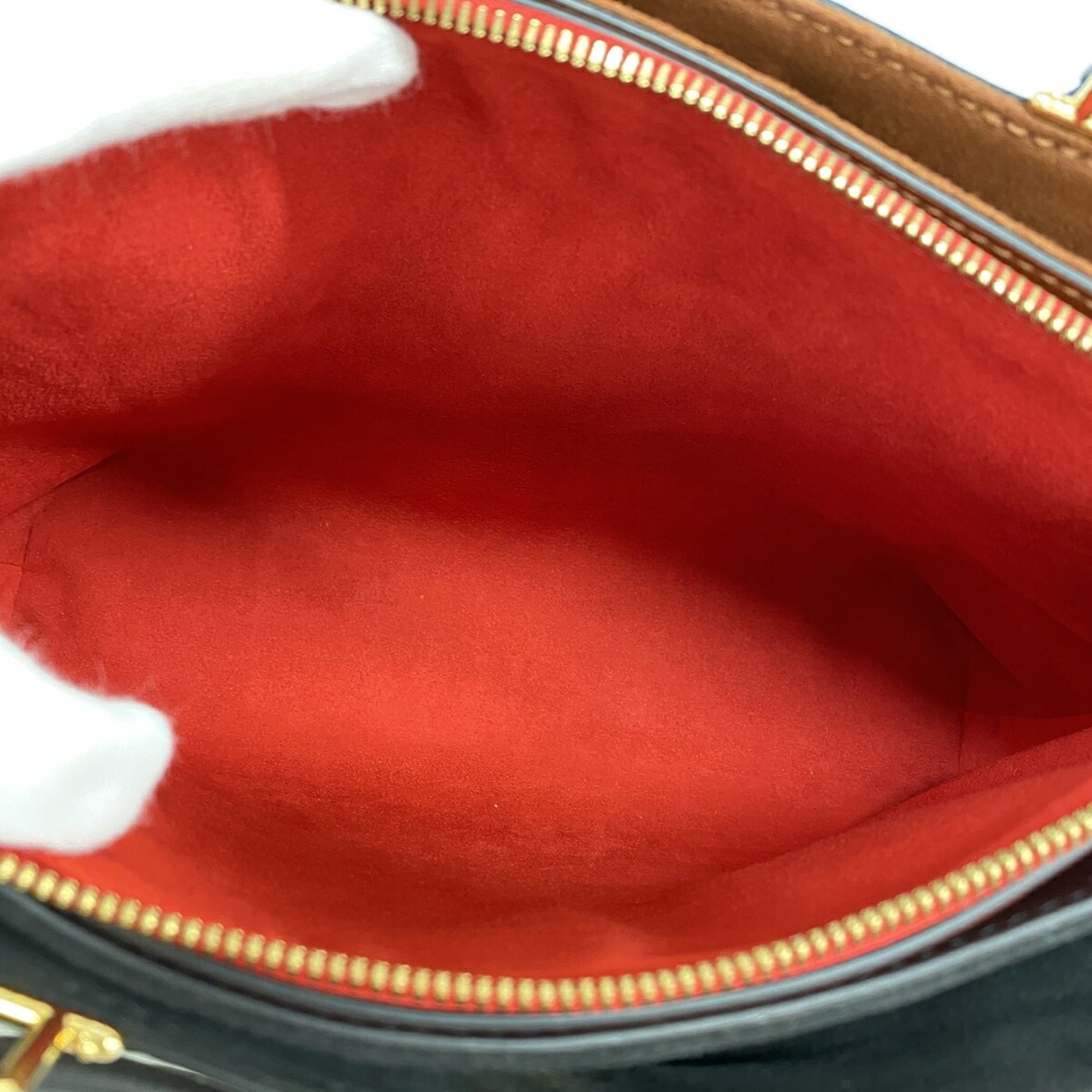 Louis Vuitton Brown Noir Red Color Handbag (Pre-Owned)
