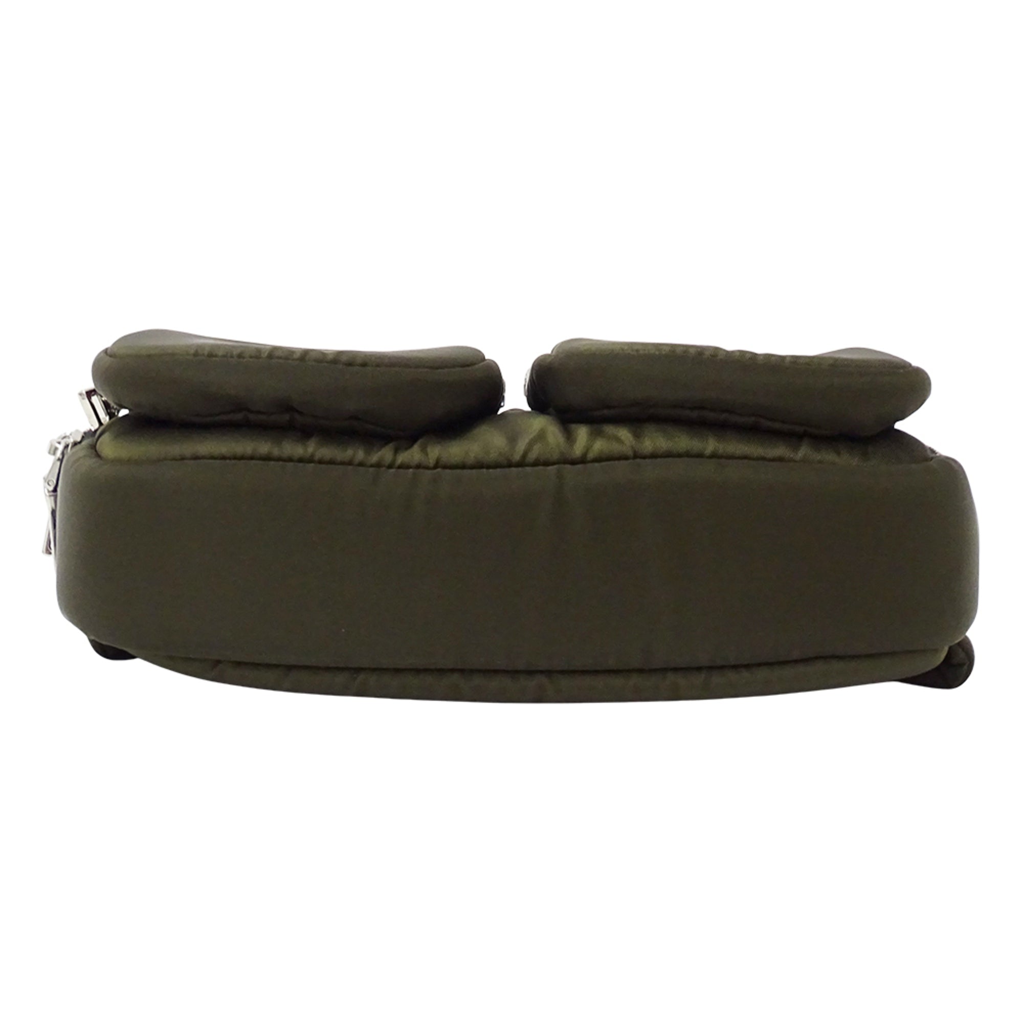 Prada Khaki Nylon Handbag Sling Bag (Pre-Owned)