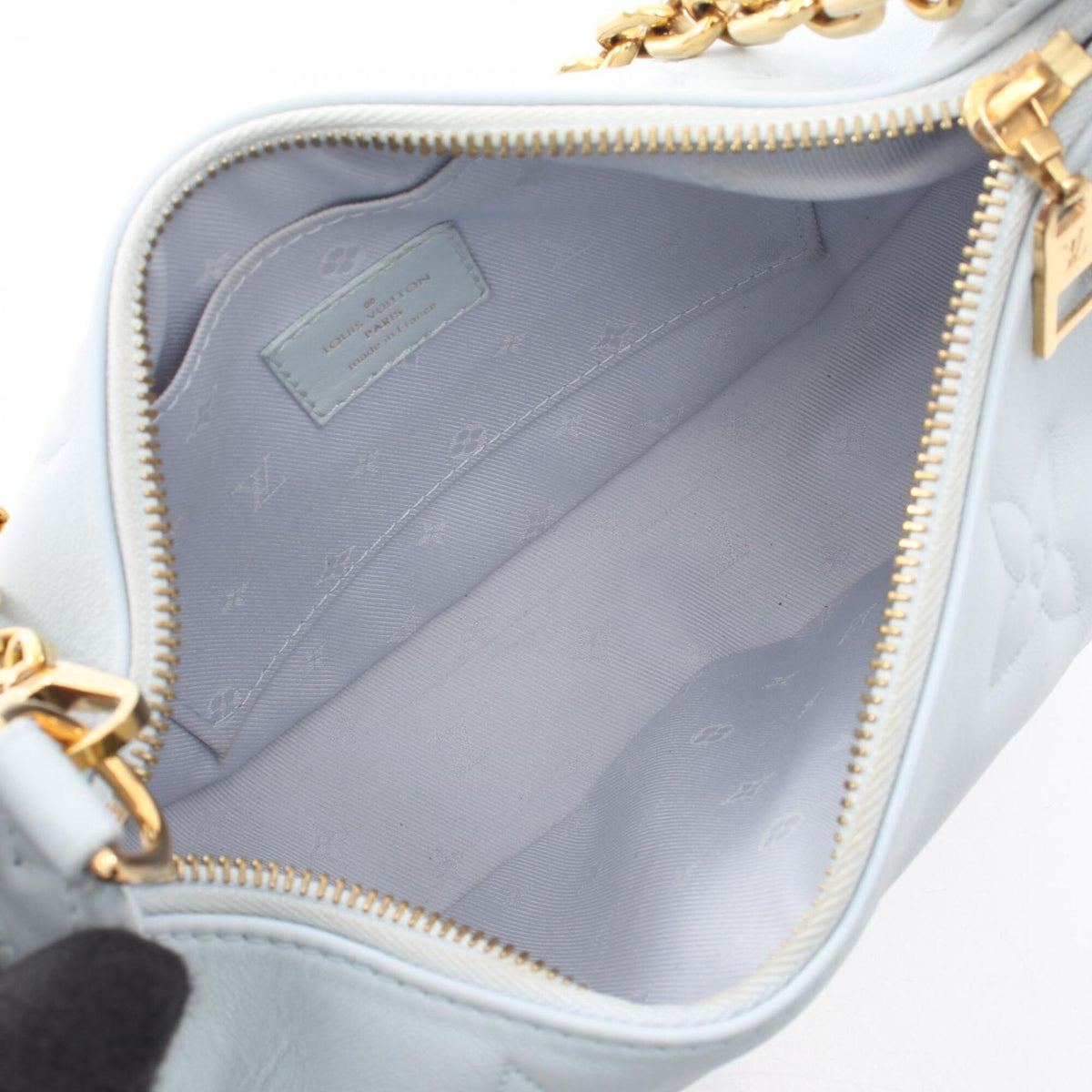 Louis Vuitton Blue Leather Handbag Shoulder Bag (Pre-Owned)