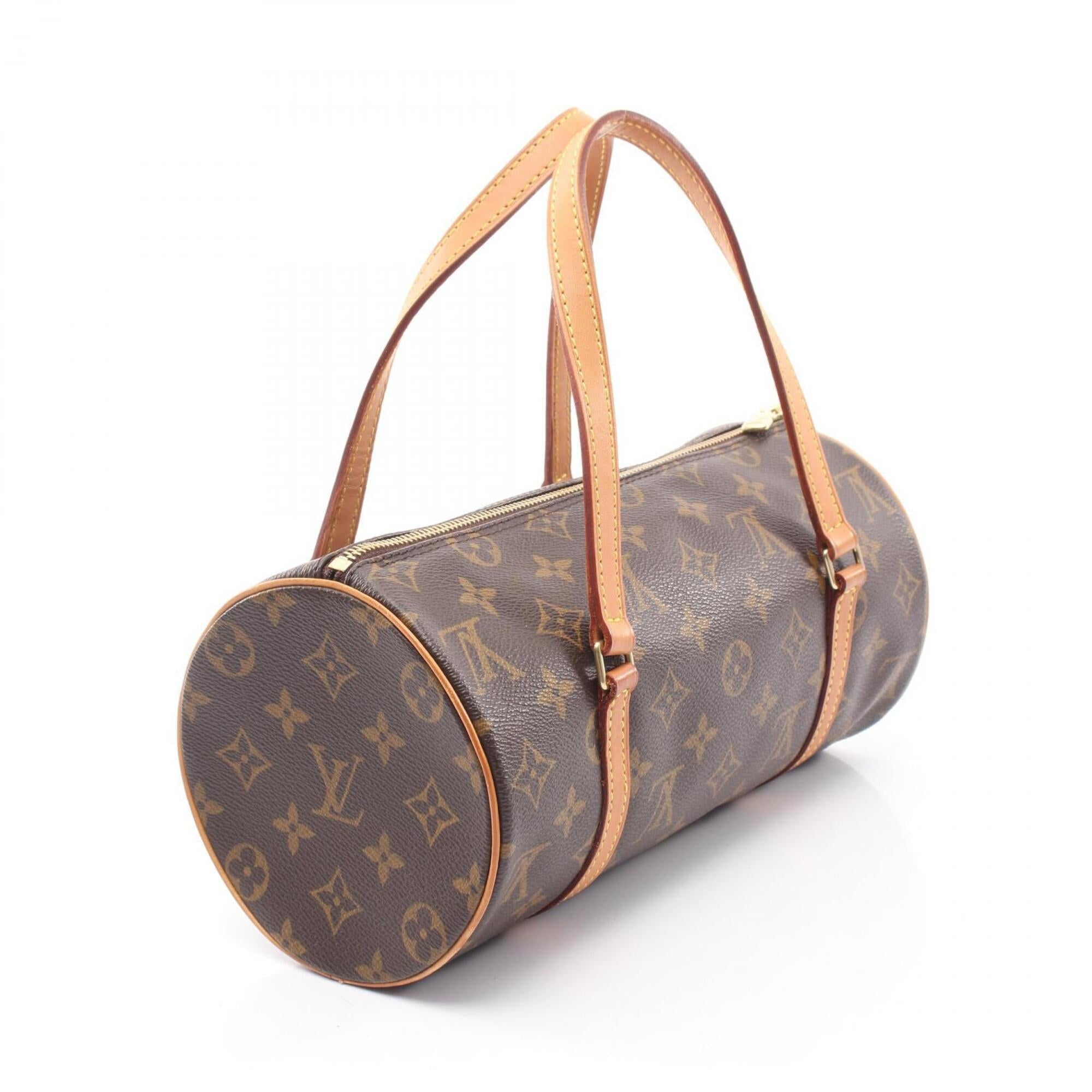 Louis Vuitton Brown Coated Canvas Pvc Monogram Leather Handbag (Pre-Owned)