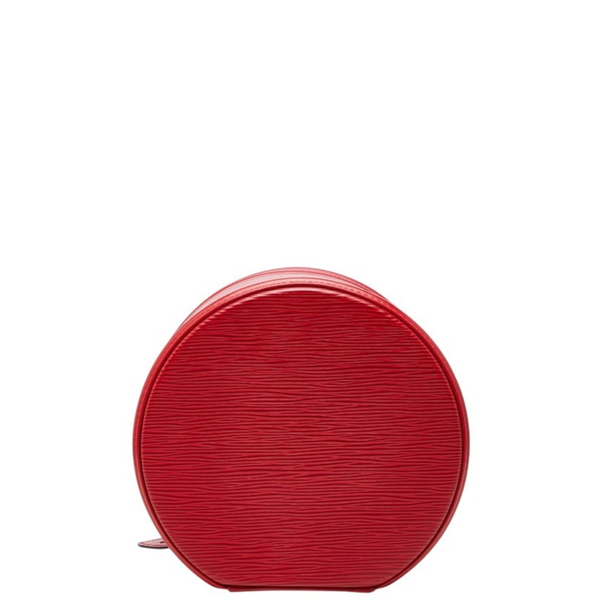 Louis Vuitton Castilian Red Leather Handbag Vanity Bag (Pre-Owned)