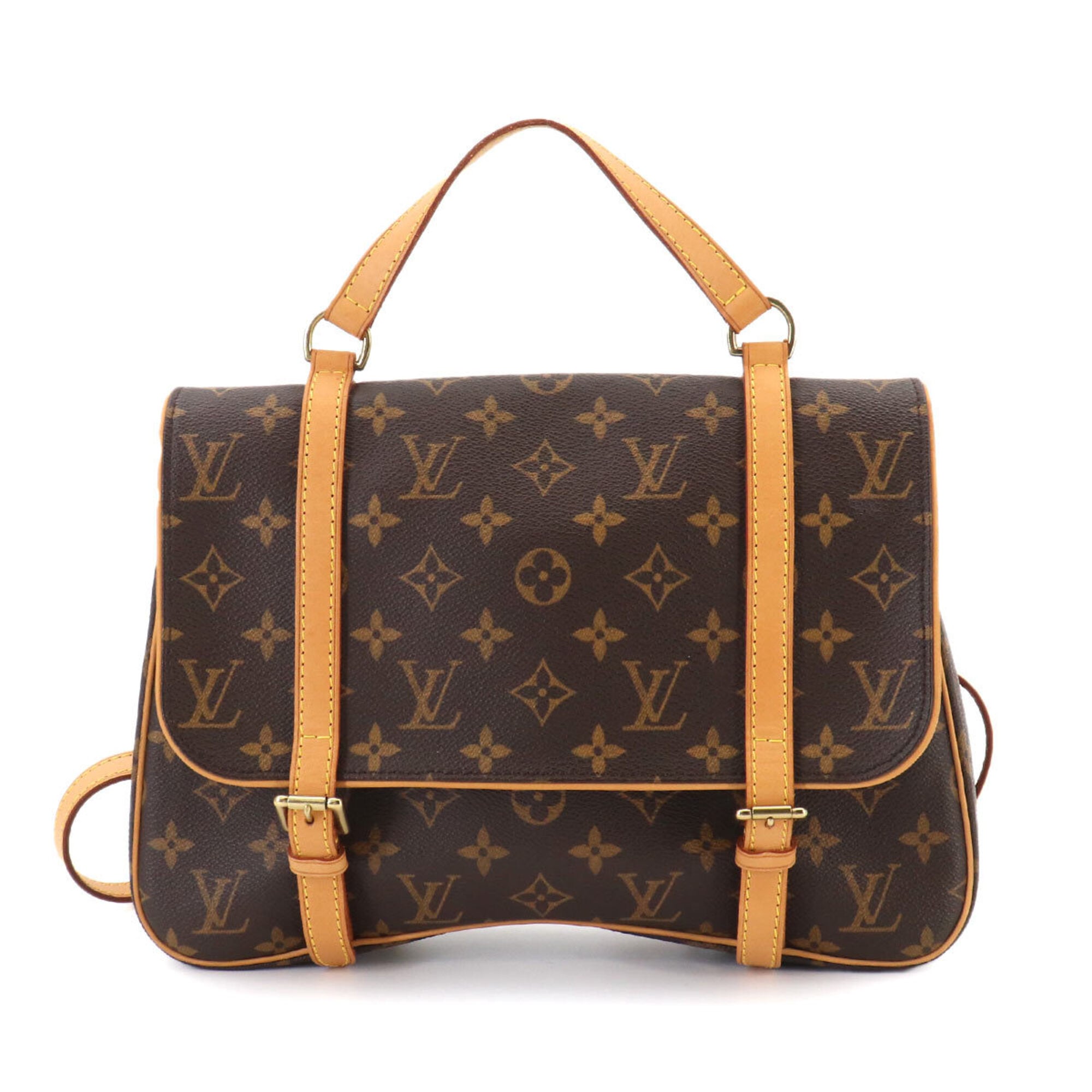 Louis Vuitton Brown Monogram Monogram Backpack Handbag Shoulder Bag (Pre-Owned)