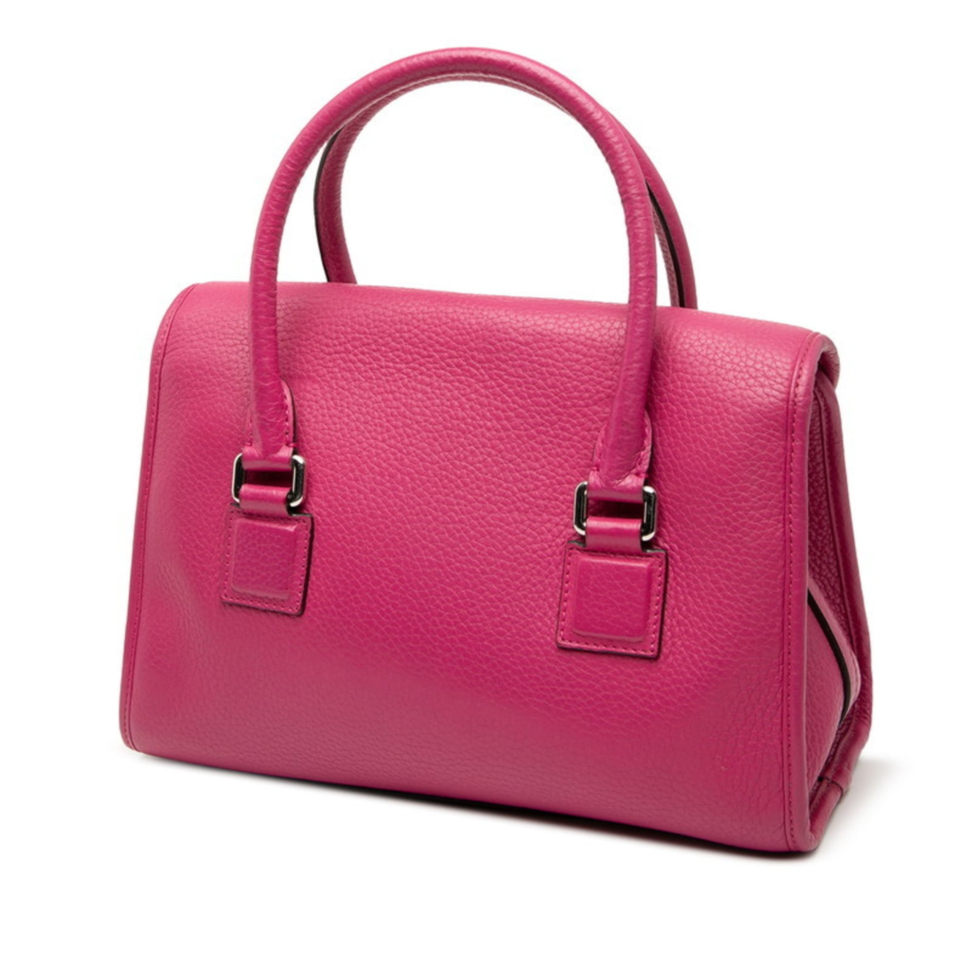 Loewe Pink Leather Handbag Shoulder Bag (Pre-Owned)