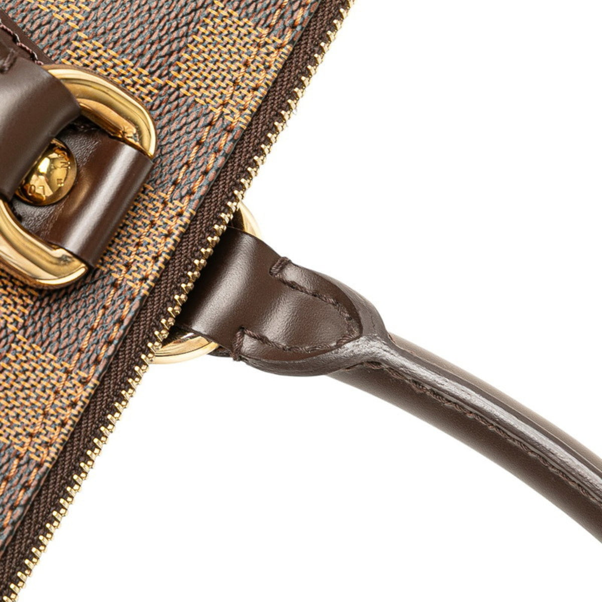 Louis Vuitton Damier Brown Pvc Leather Handbag Tote Bag (Pre-Owned)