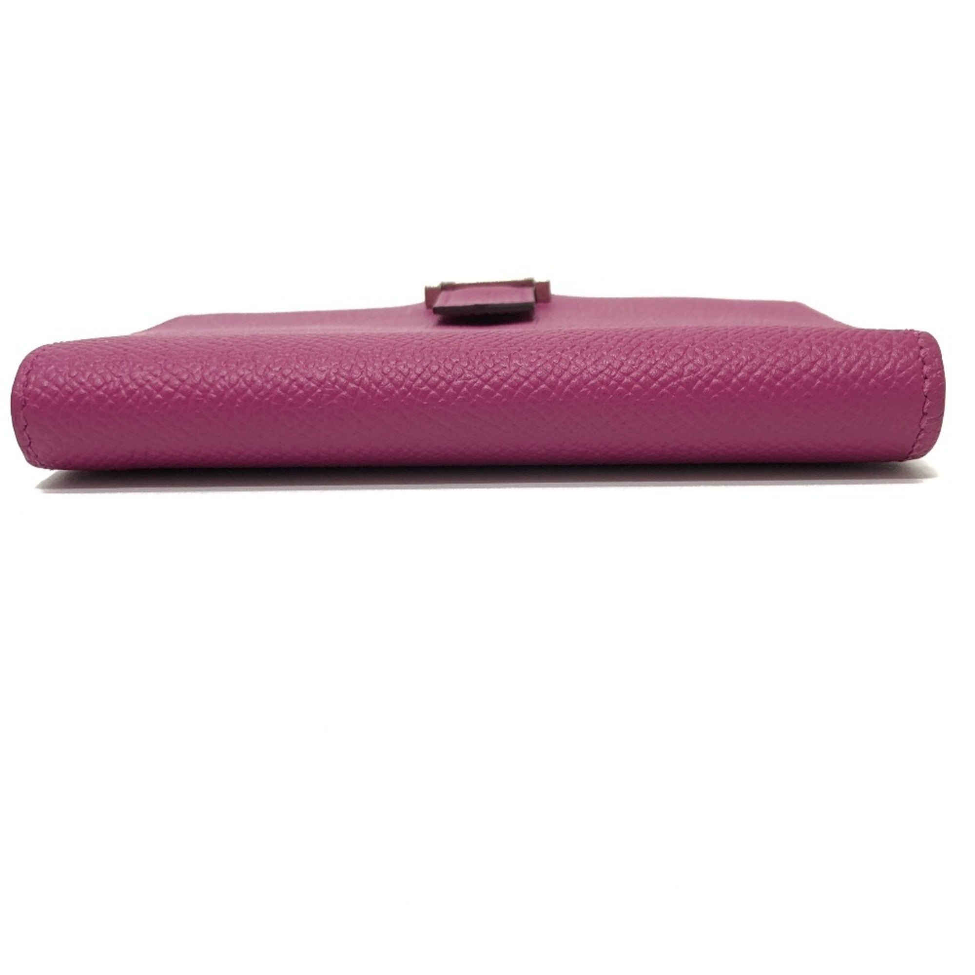 Hermes Bearn Rose Purple Epsom Leather Wallet (Bi-Fold) (Pre-Owned)
