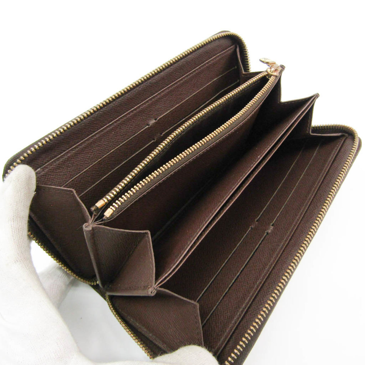 Louis Vuitton Damier Ebene Damier Canvas Long Wallet (Bi-Fold) (Pre-Owned)