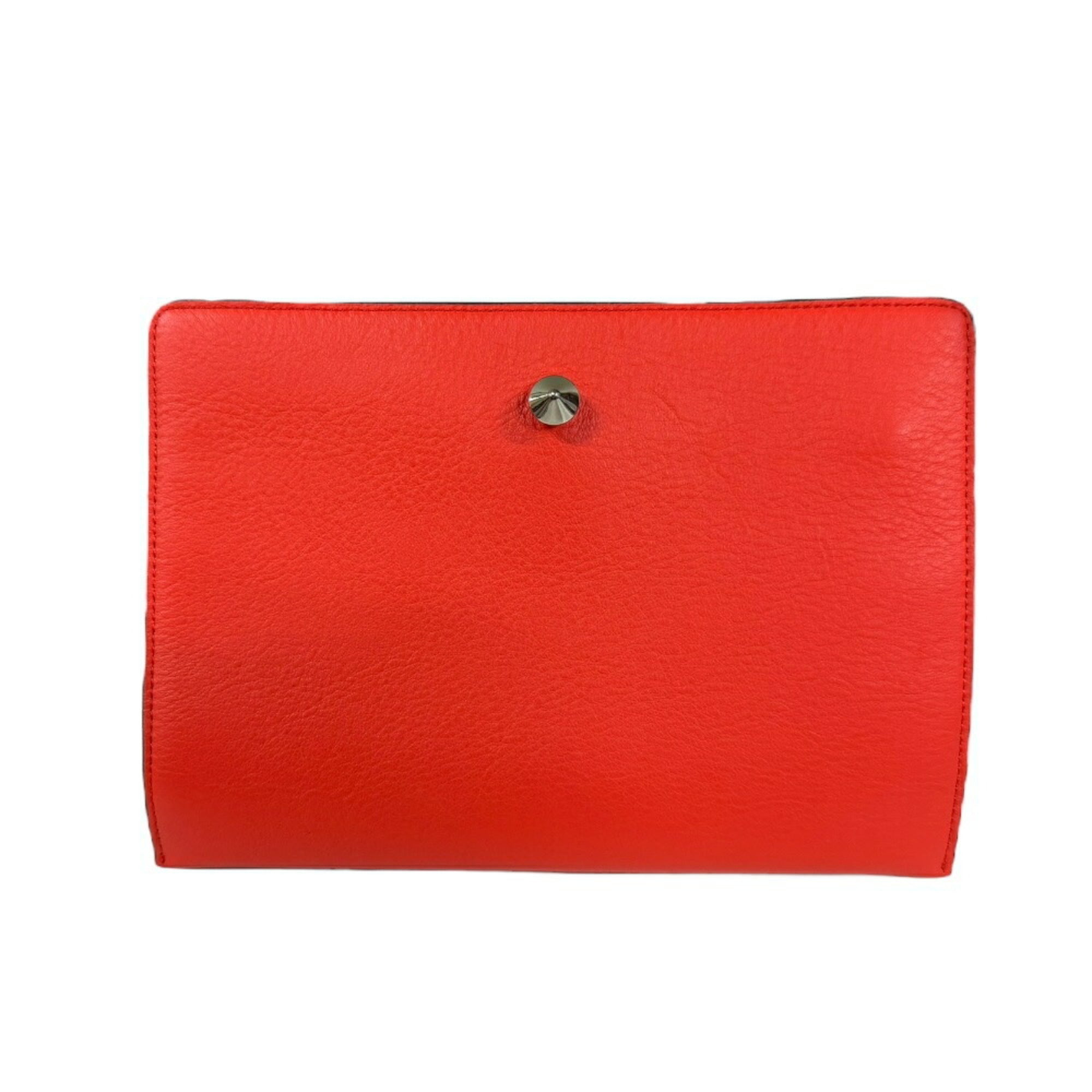 Fendi Dotcom Beige Leather Shoulder Bag (Pre-Owned)