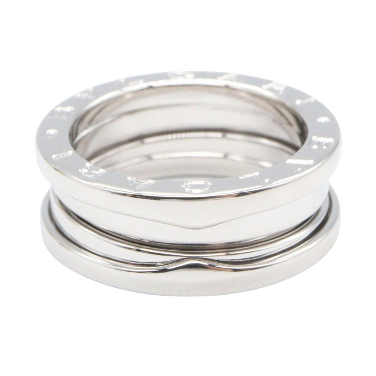 Bvlgari Silver White Gold (18K) Band Ring (Pre-Owned)
