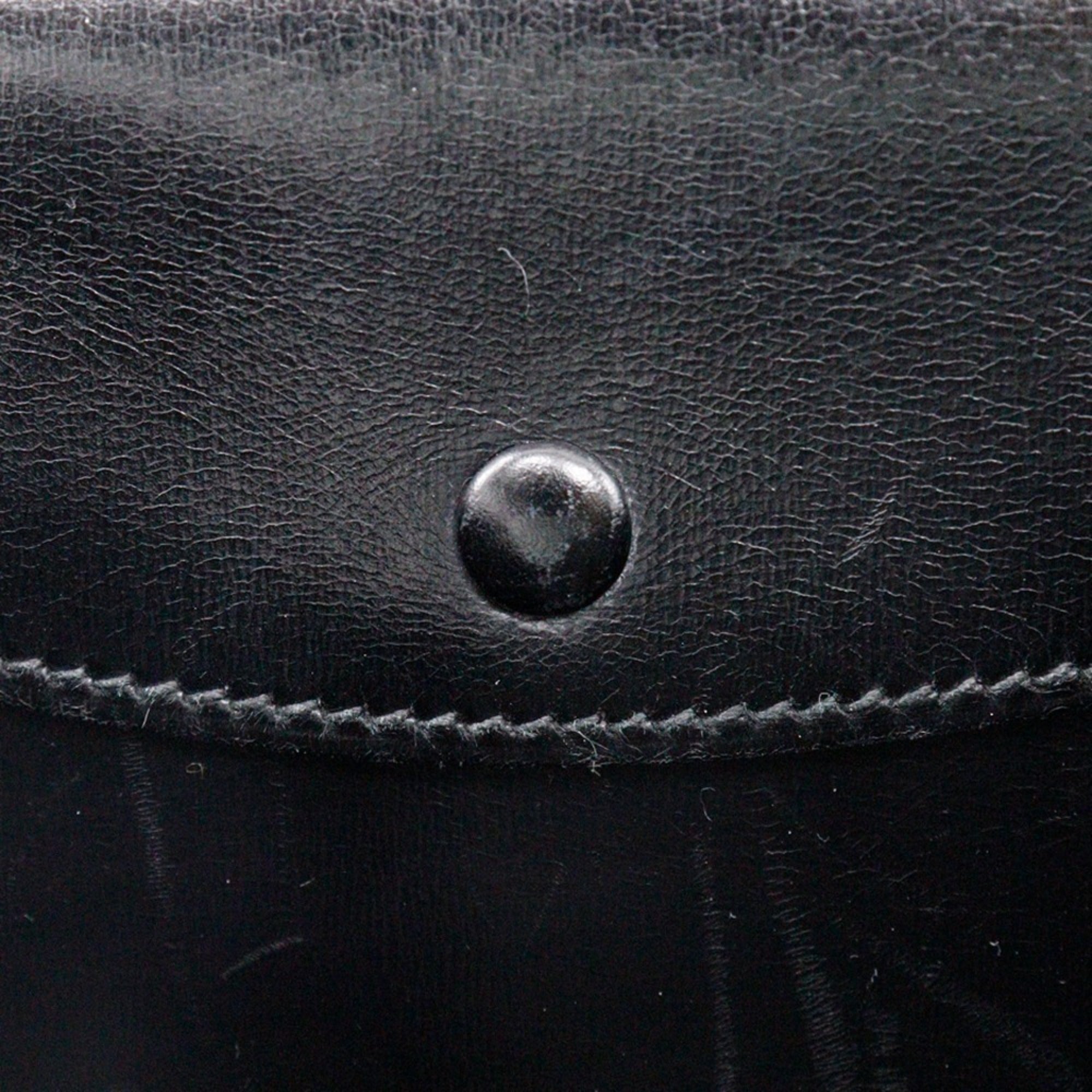 Hermes Black Box Calf Leather Handbag (Pre-Owned)
