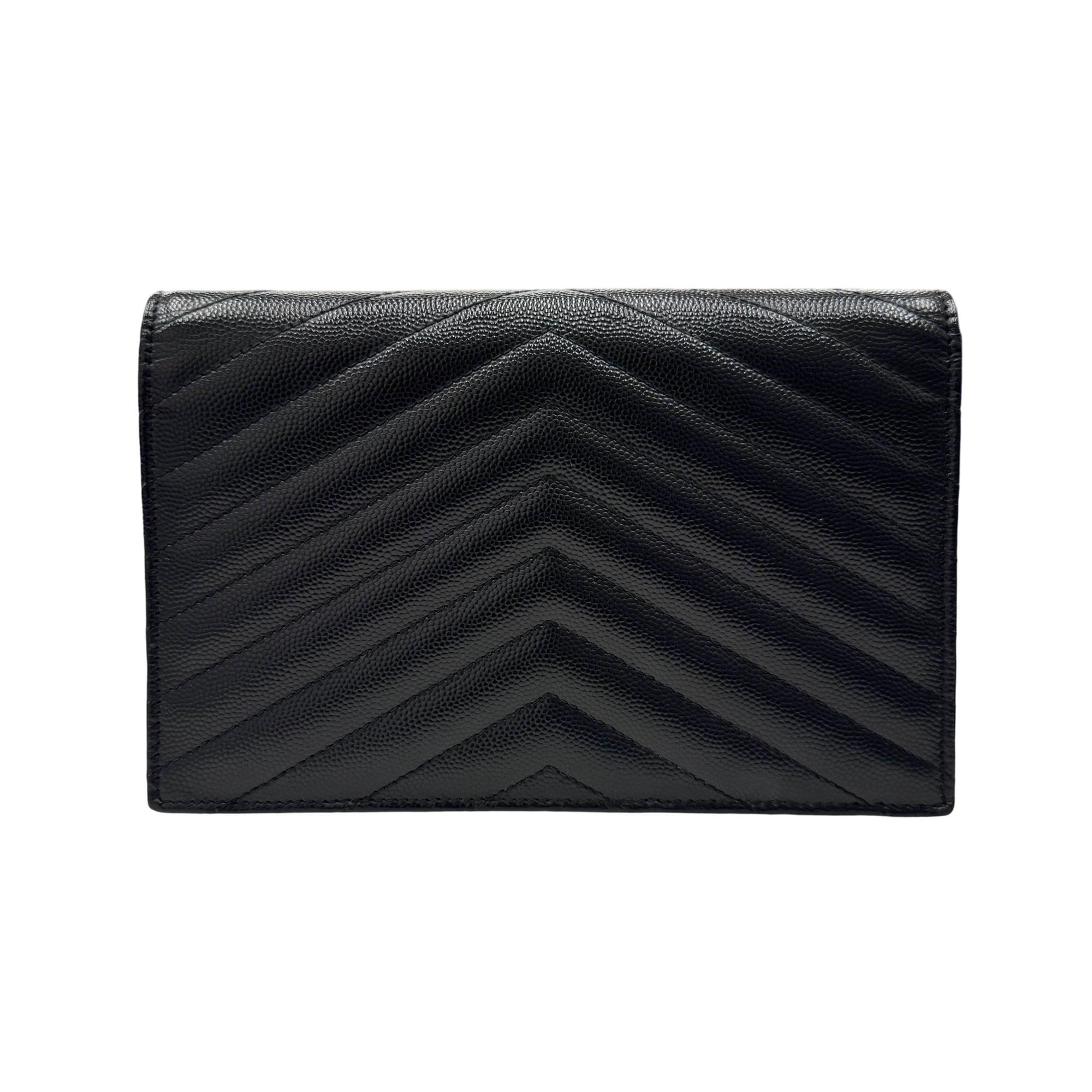 Saint Laurent Black Chain/Shoulder Wallet (Pre-Owned)