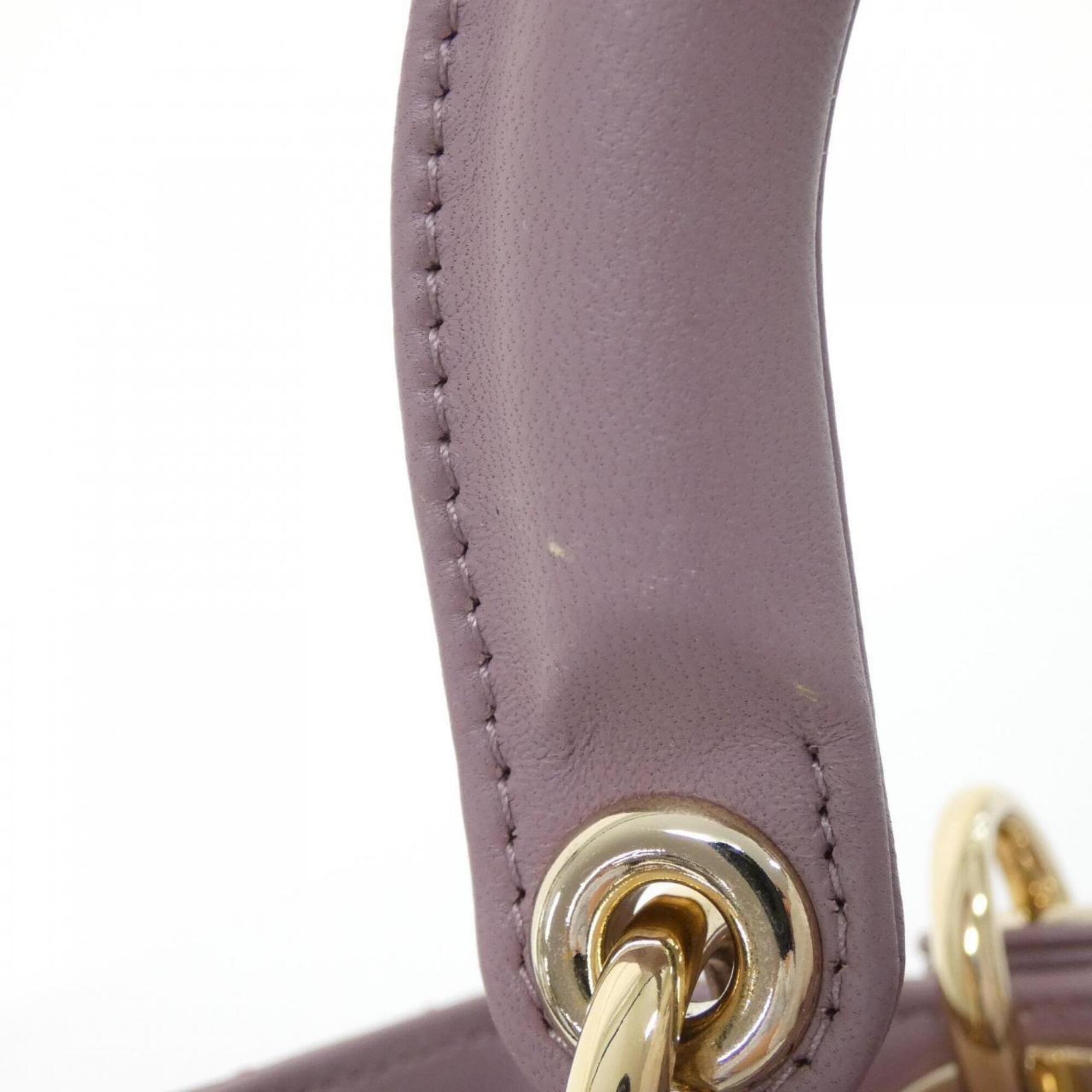 Christian Dior Pink Leather Handbag (Pre-Owned)