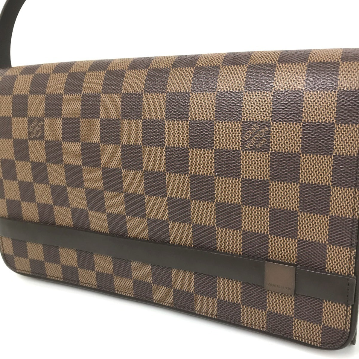 Louis Vuitton Brown Ebene Damier Canvas Shoulder Bag (Pre-Owned)
