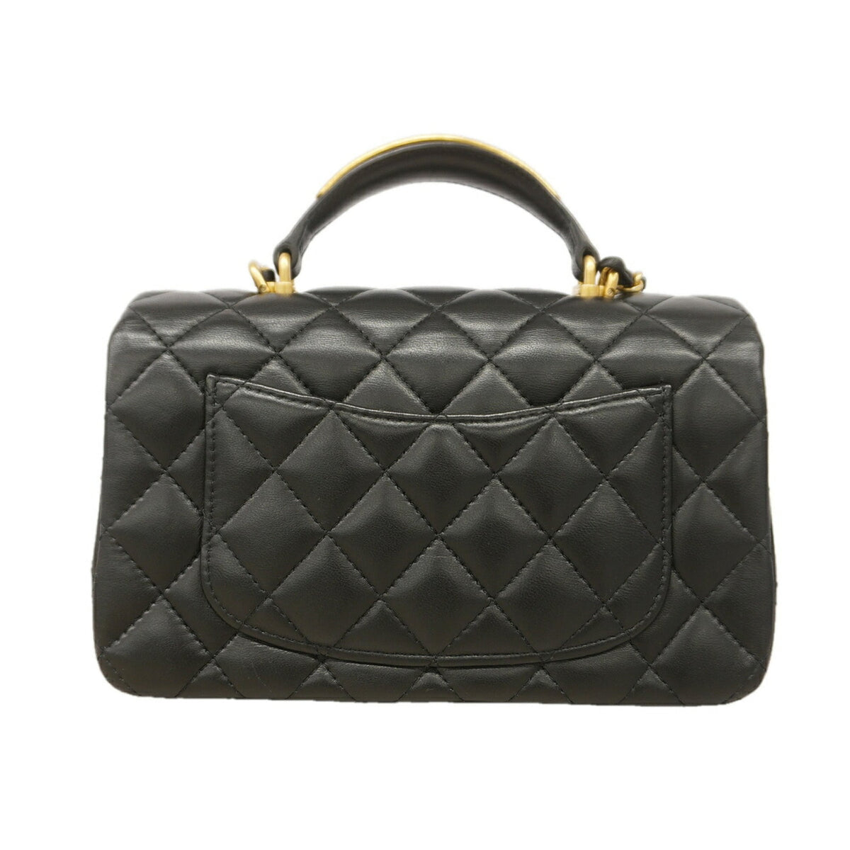 Chanel Black Leather Handbag (Pre-Owned)