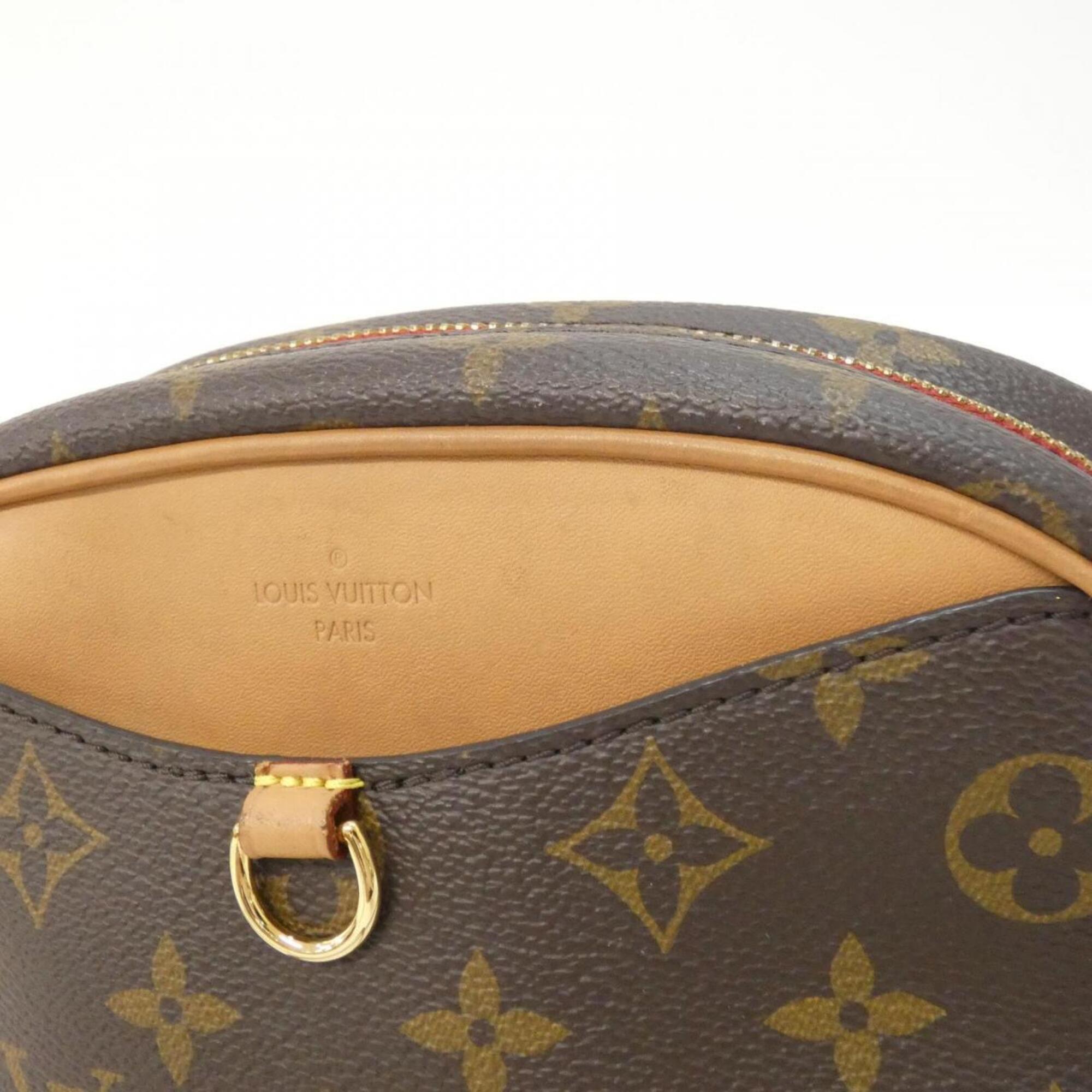Louis Vuitton Marron Coated Canvas Shoulder Bag (Pre-Owned)