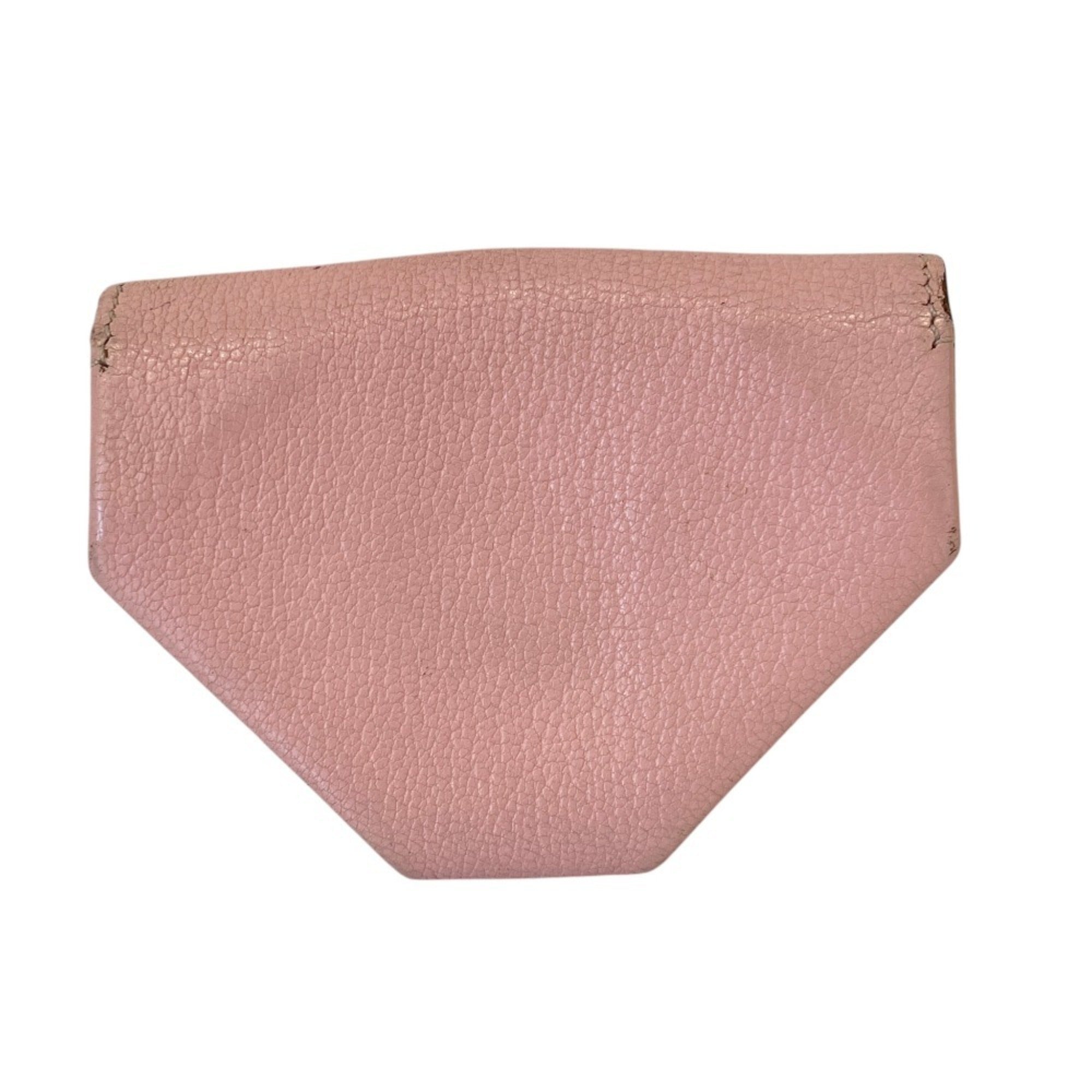 Hermes Pink Rose Sakura Leather Coin Purse/Coin Case (Pre-Owned)