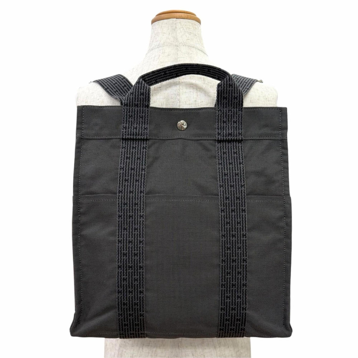 Hermes Gray Polyamide Polyester Backpack (Pre-Owned)