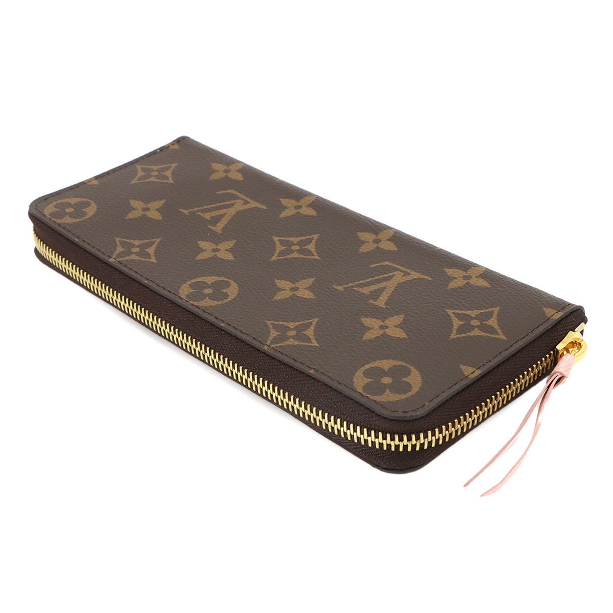 Louis Vuitton Monogram Rose Ballerine Monogram Canvas Long Wallet (Bi-Fold) (Pre-Owned)