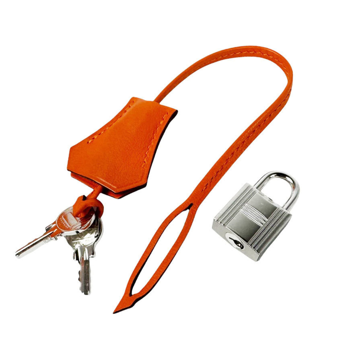 Hermes Orange Swift Leather Handbag (Pre-Owned)