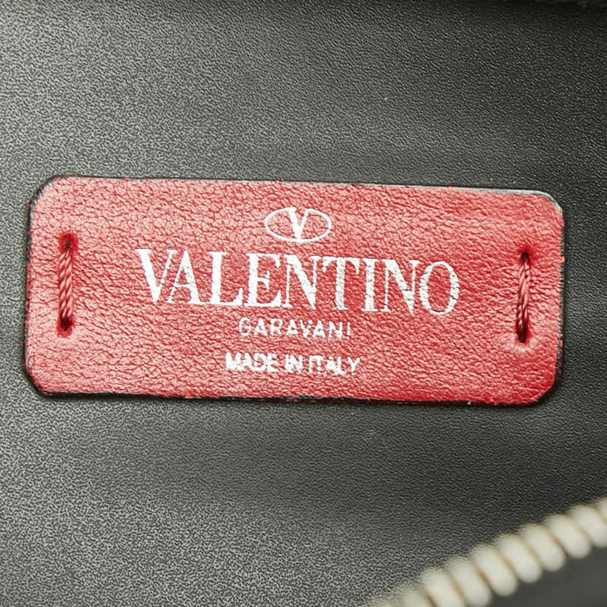 Valentino Black Leather Shoulder Bag Sling Bag (Pre-Owned)