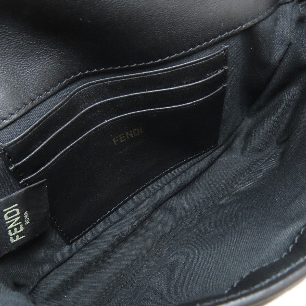 Fendi Black Leather Shoulder Bag (Pre-Owned)