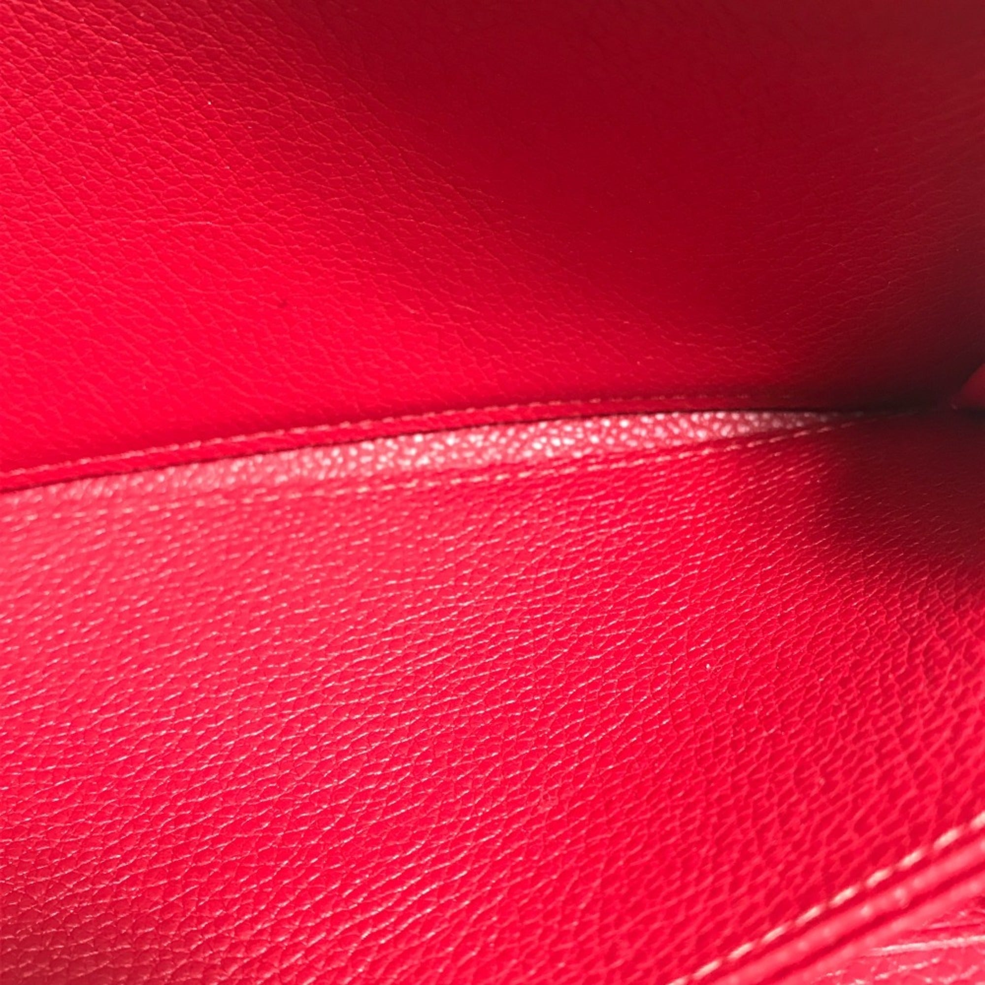 Louis Vuitton Monogram Empreinte Cherry Red Color Monogram Empreinte Long Wallet (Bi-Fold) (Pre-Owned)