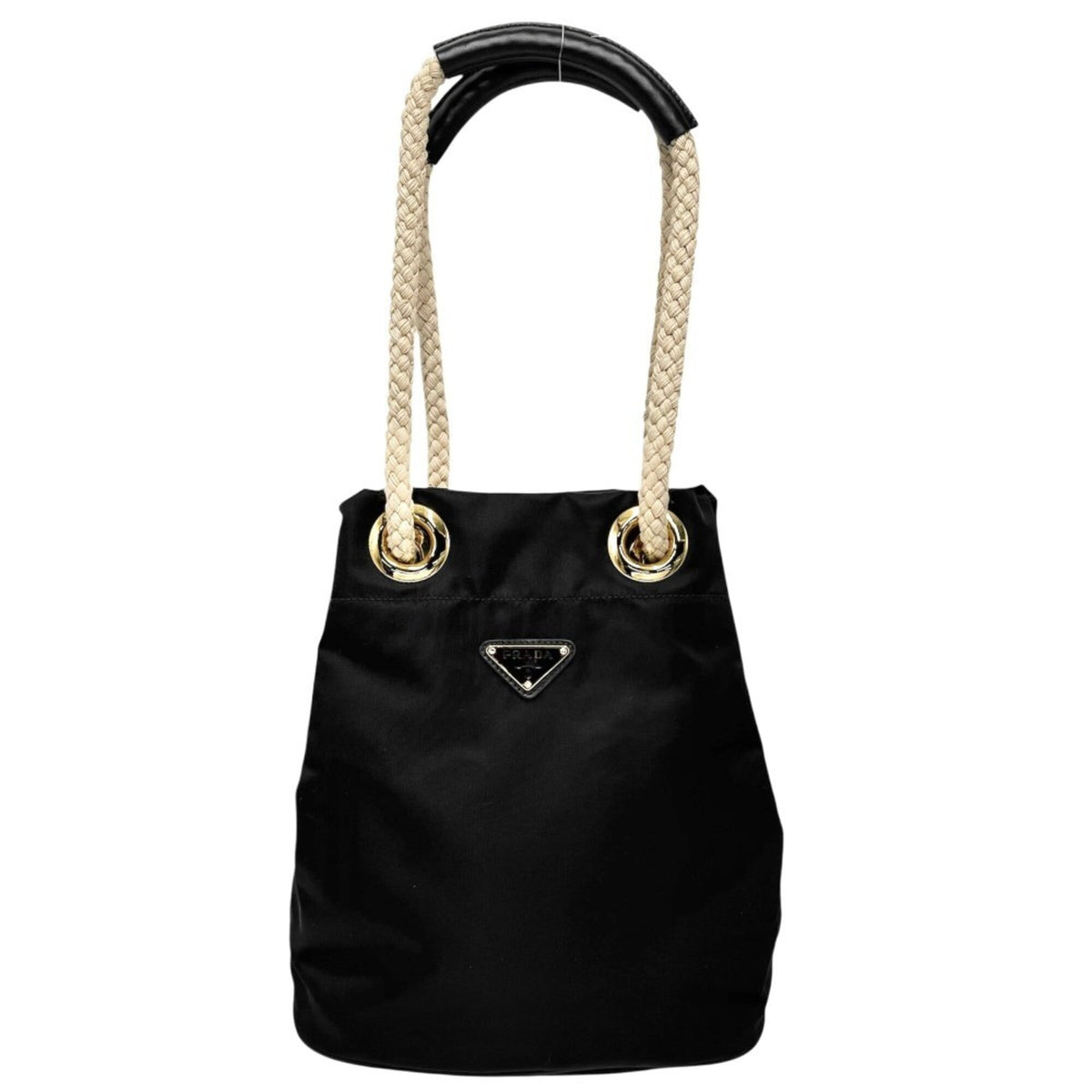 Prada Black Nylon Handbag (Pre-Owned)
