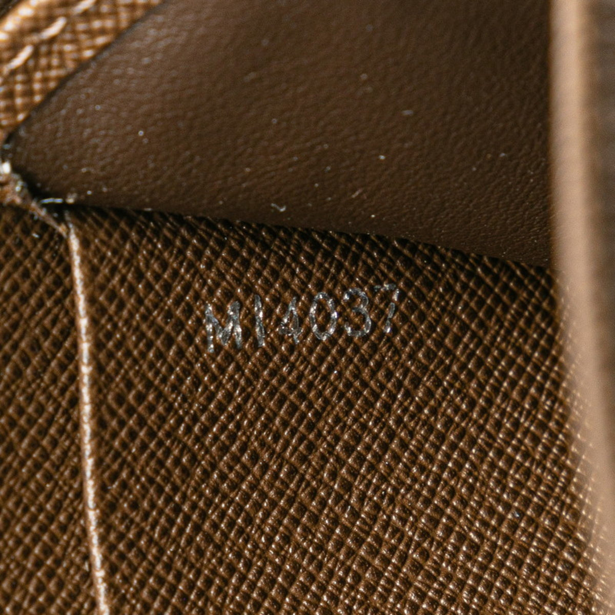 Louis Vuitton Brown Grizzly Leather Pvc Long Wallet (Bi-Fold) (Pre-Owned)