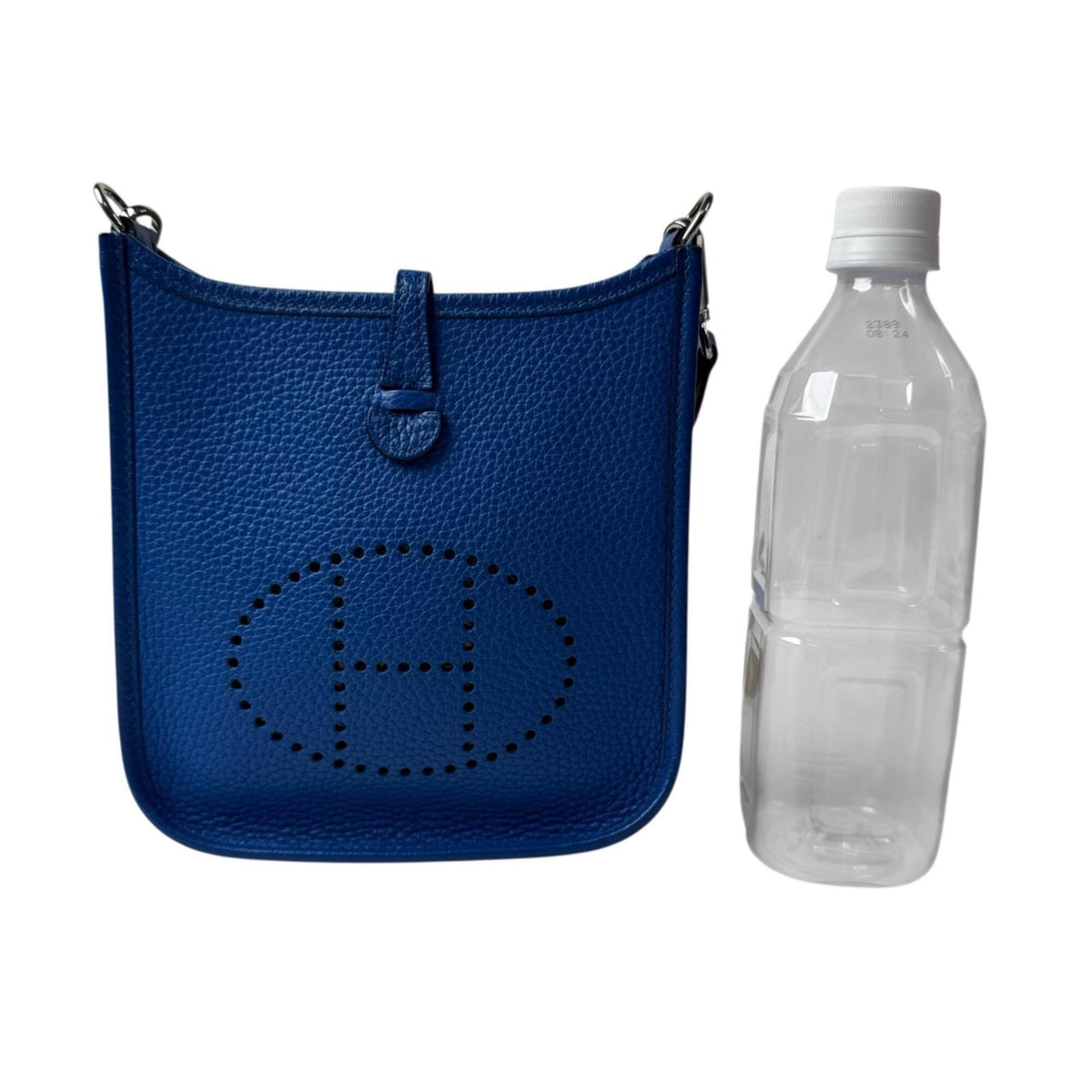 Hermes Blue Taurillon Clemence Leather Shoulder Bag (Pre-Owned)