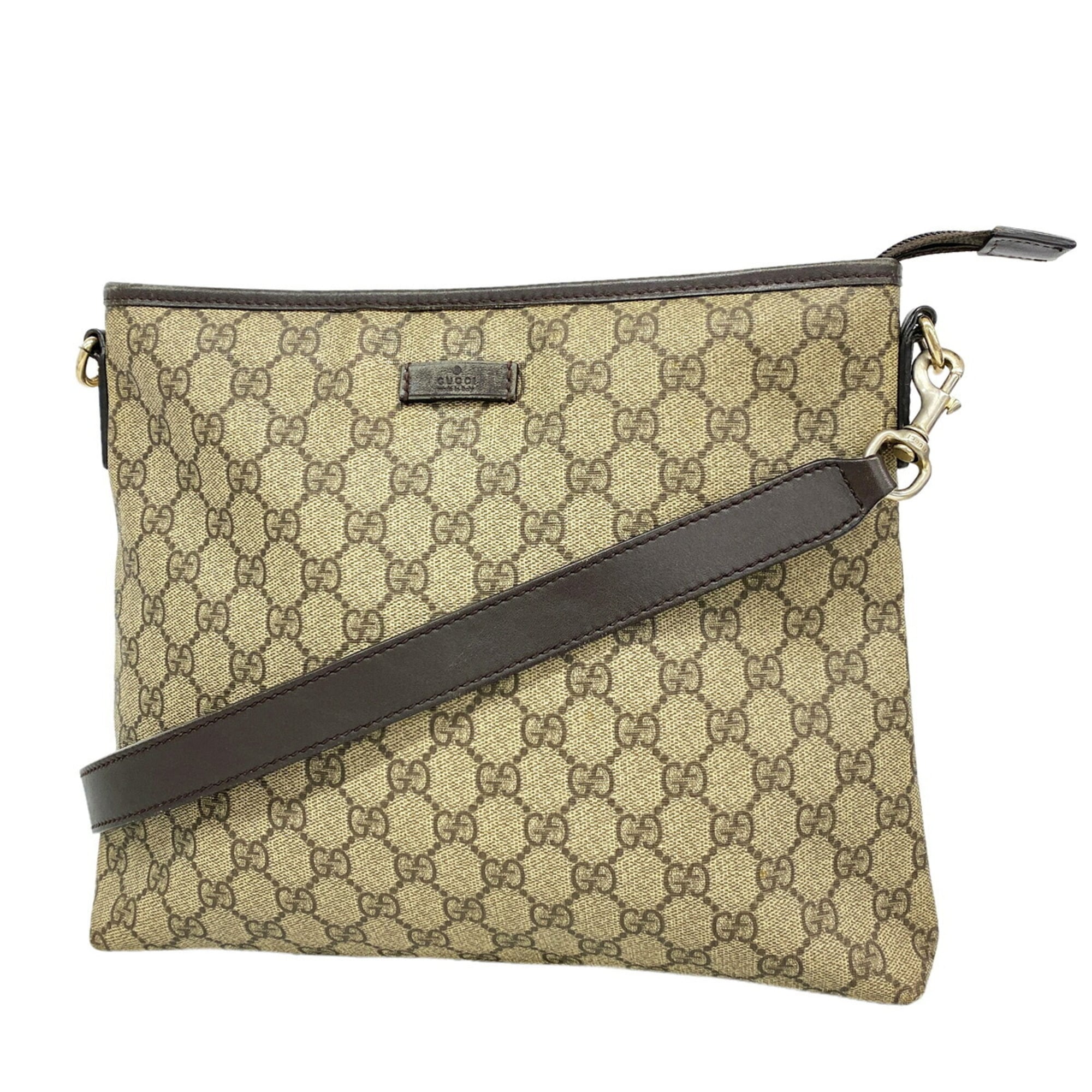 Gucci Brown Pvc Shoulder Bag (Pre-Owned)
