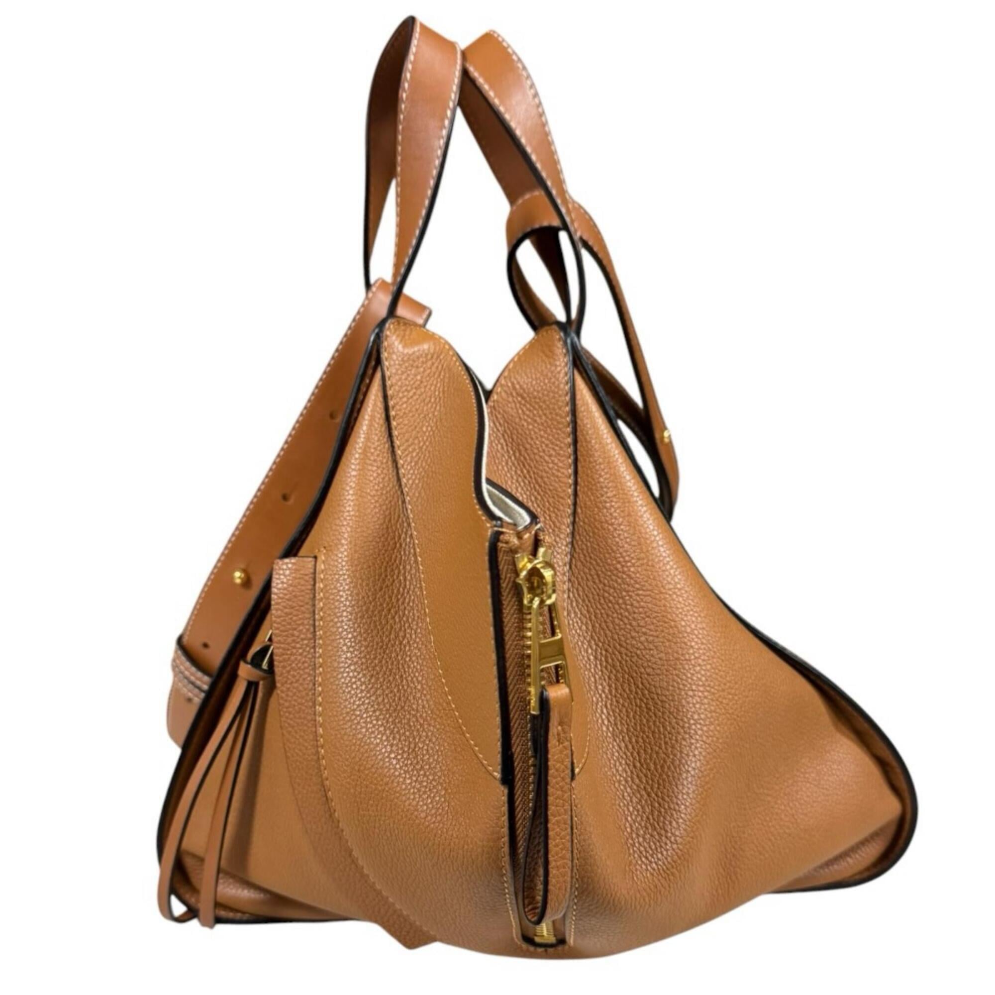 Loewe Hammock Brown Leather Shoulder Bag (Pre-Owned)