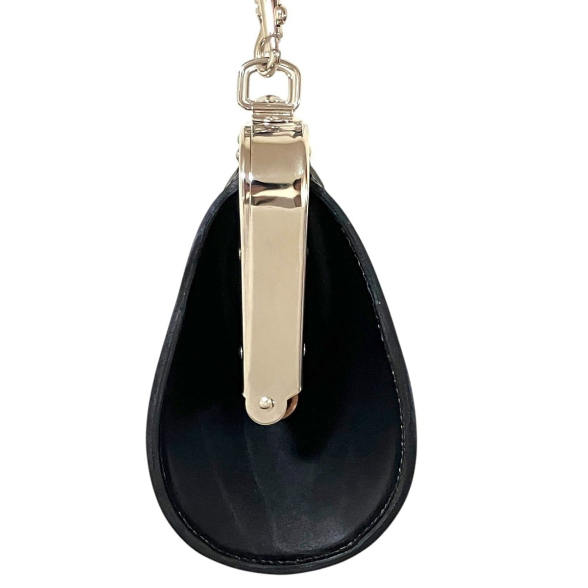 Comme Des Garçons Black Leather Clutch Bag Shoulder Bag (Pre-Owned)