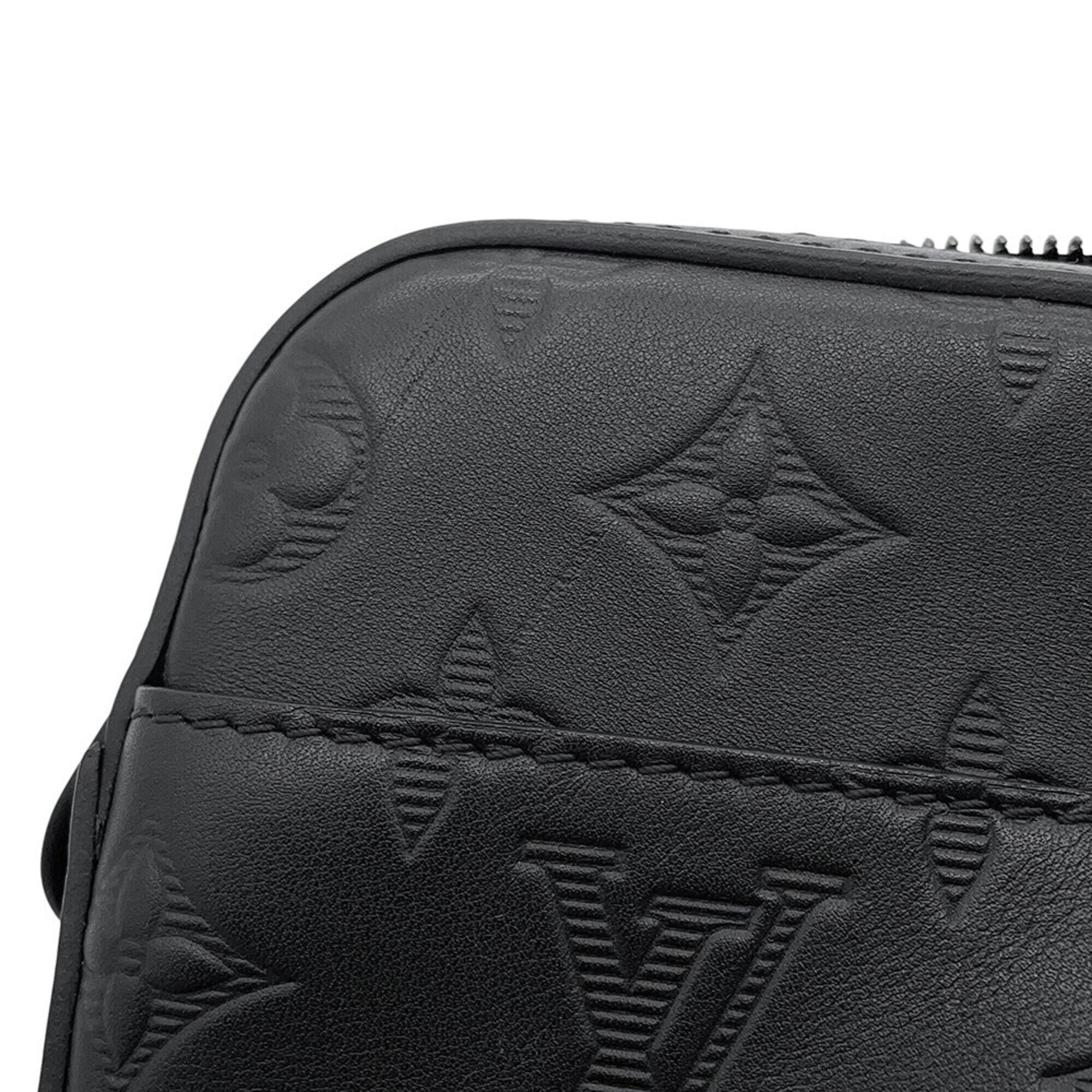 Louis Vuitton Monogram Shadow Black Noir Monogram Shadow Handbag Shoulder Bag (Pre-Owned)