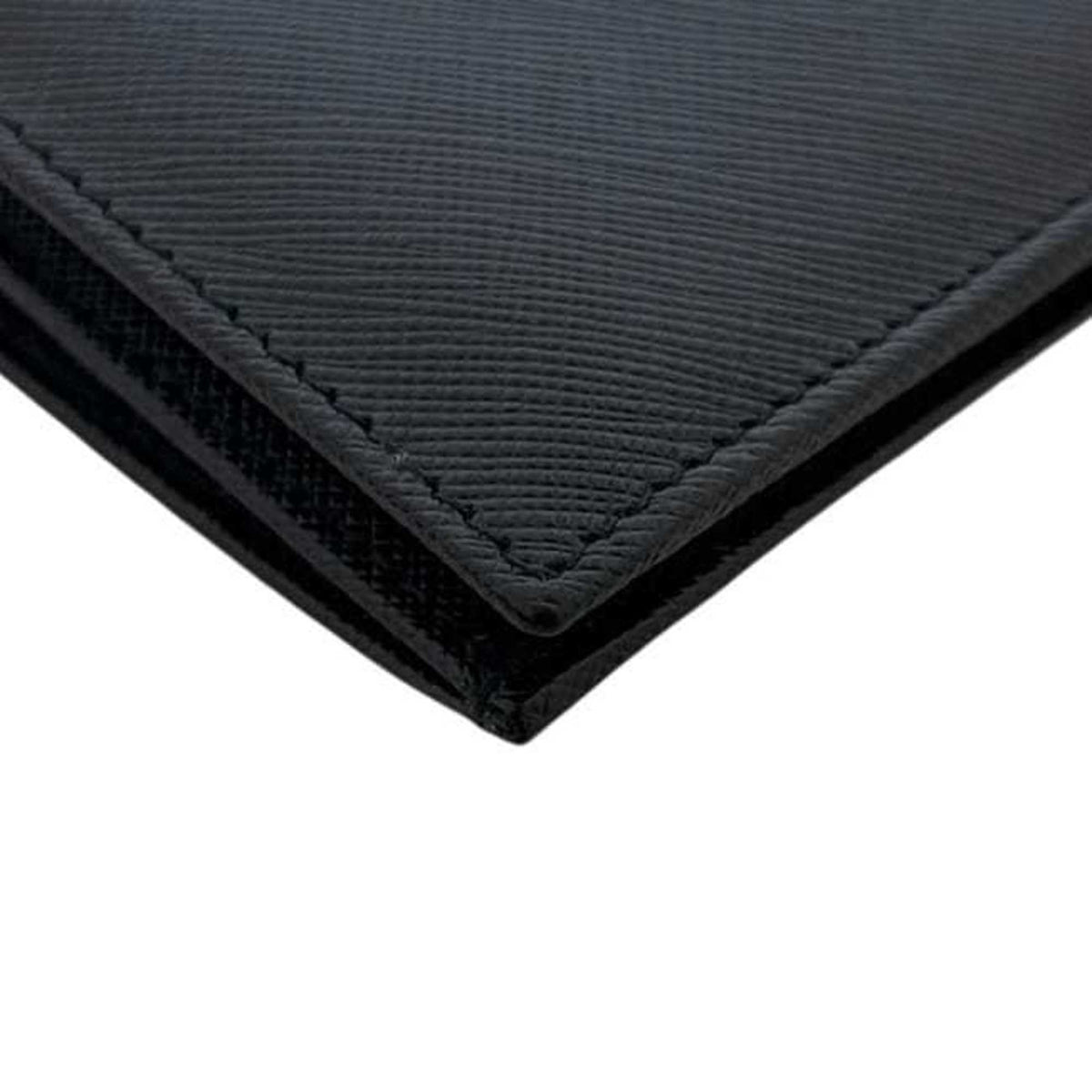Prada Black Nero Saffiano Long Wallet (Bi-Fold) (Pre-Owned)