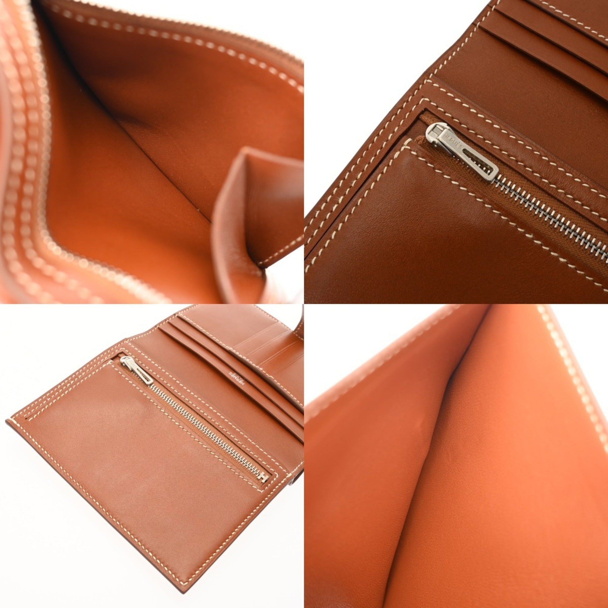 Hermes Fauve Leather Wallet (Bi-Fold) (Pre-Owned)