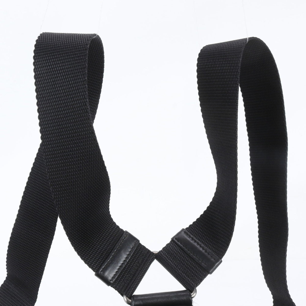 Prada Black Leather Nylon Backpack (Pre-Owned)