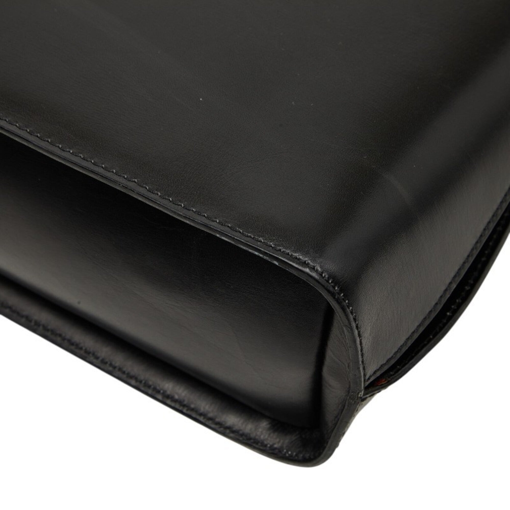 Celine Black Leather Handbag Shoulder Bag (Pre-Owned)