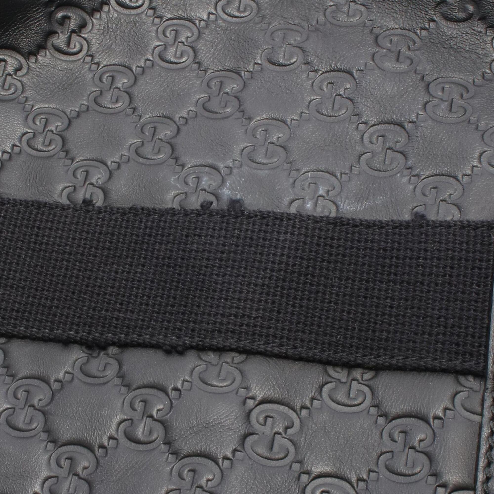 Gucci Black Leather Handbag Tote Bag (Pre-Owned)