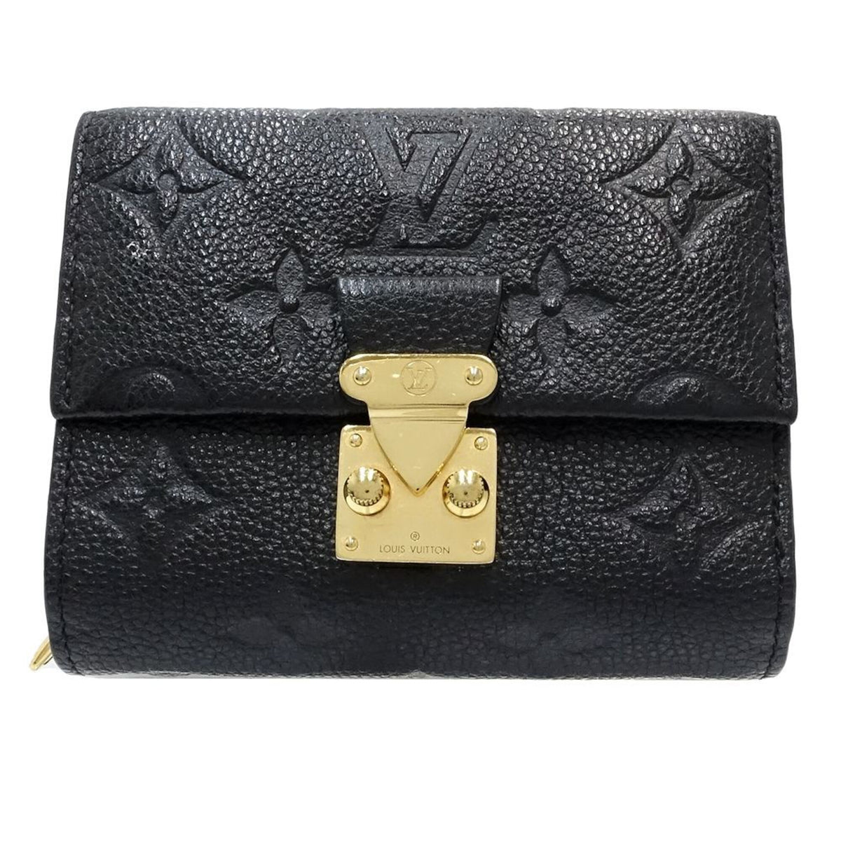 Louis Vuitton Monogram Empreinte Noir Monogram Empreinte Wallet (Tri-Fold) (Pre-Owned)
