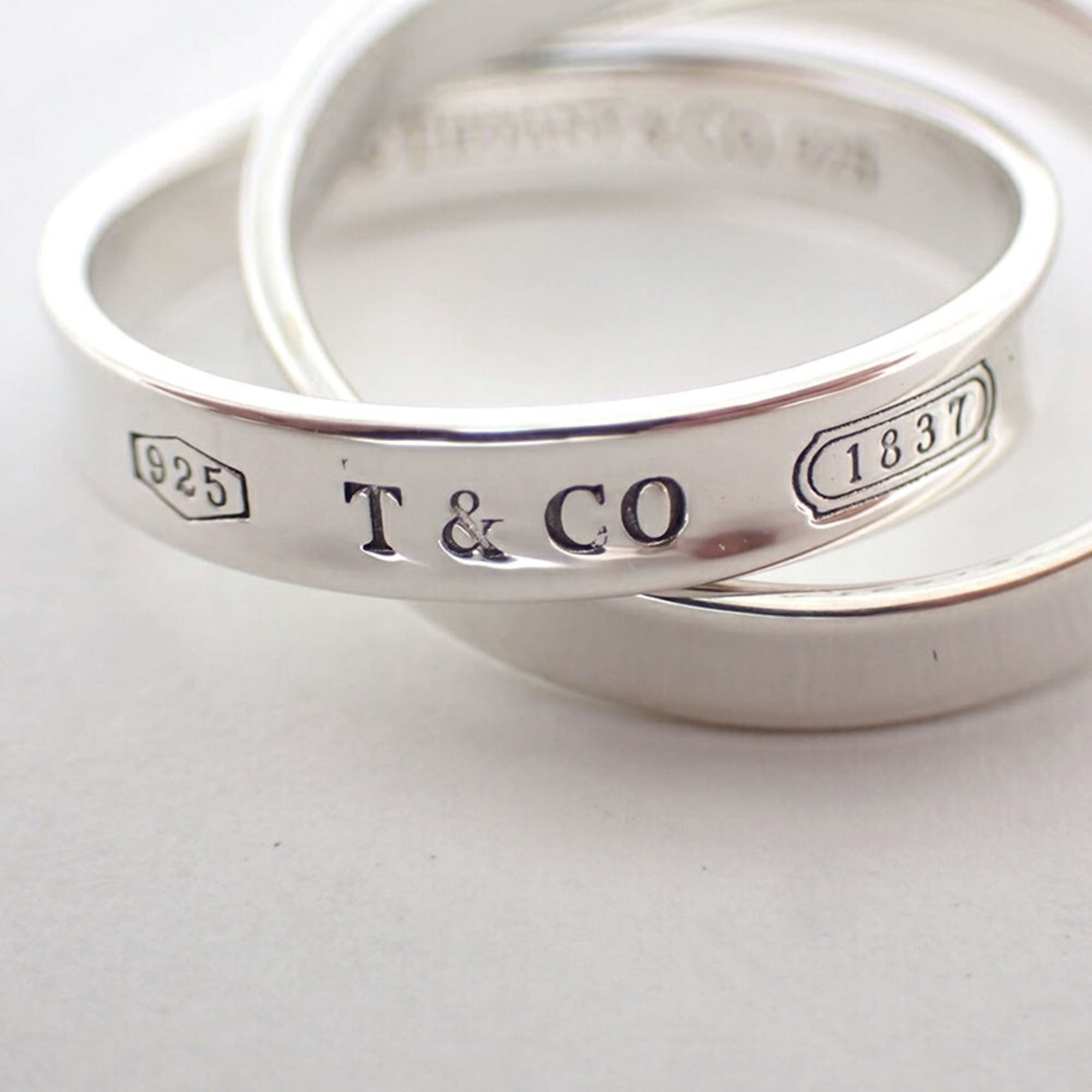 Tiffany Silver Sterling Silver 925 Band Ring (Pre-Owned)