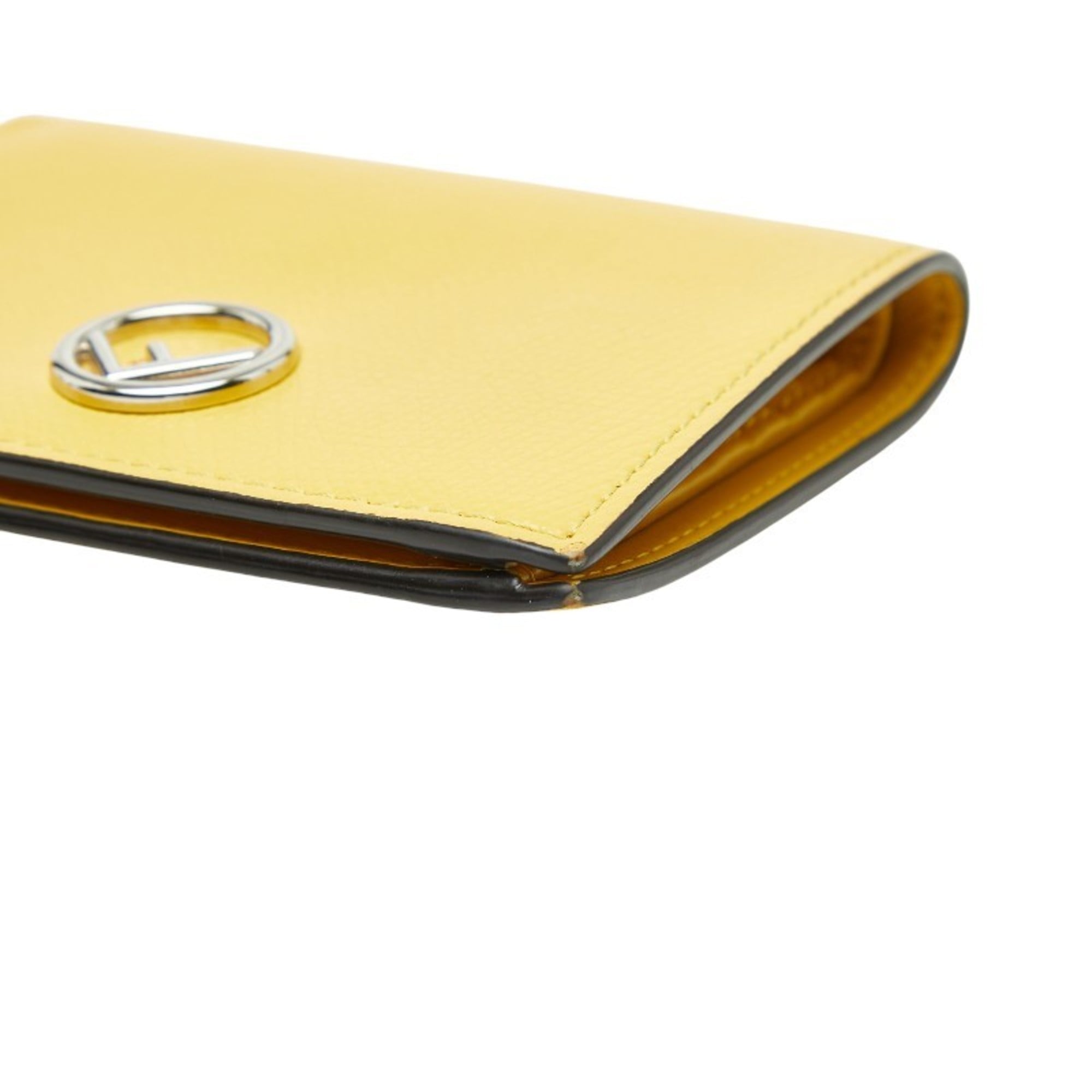 Fendi Yellow Leather Wallet (Bi-Fold) (Pre-Owned)