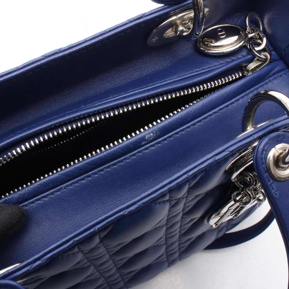 Christian Dior Blue Leather Handbag (Pre-Owned)