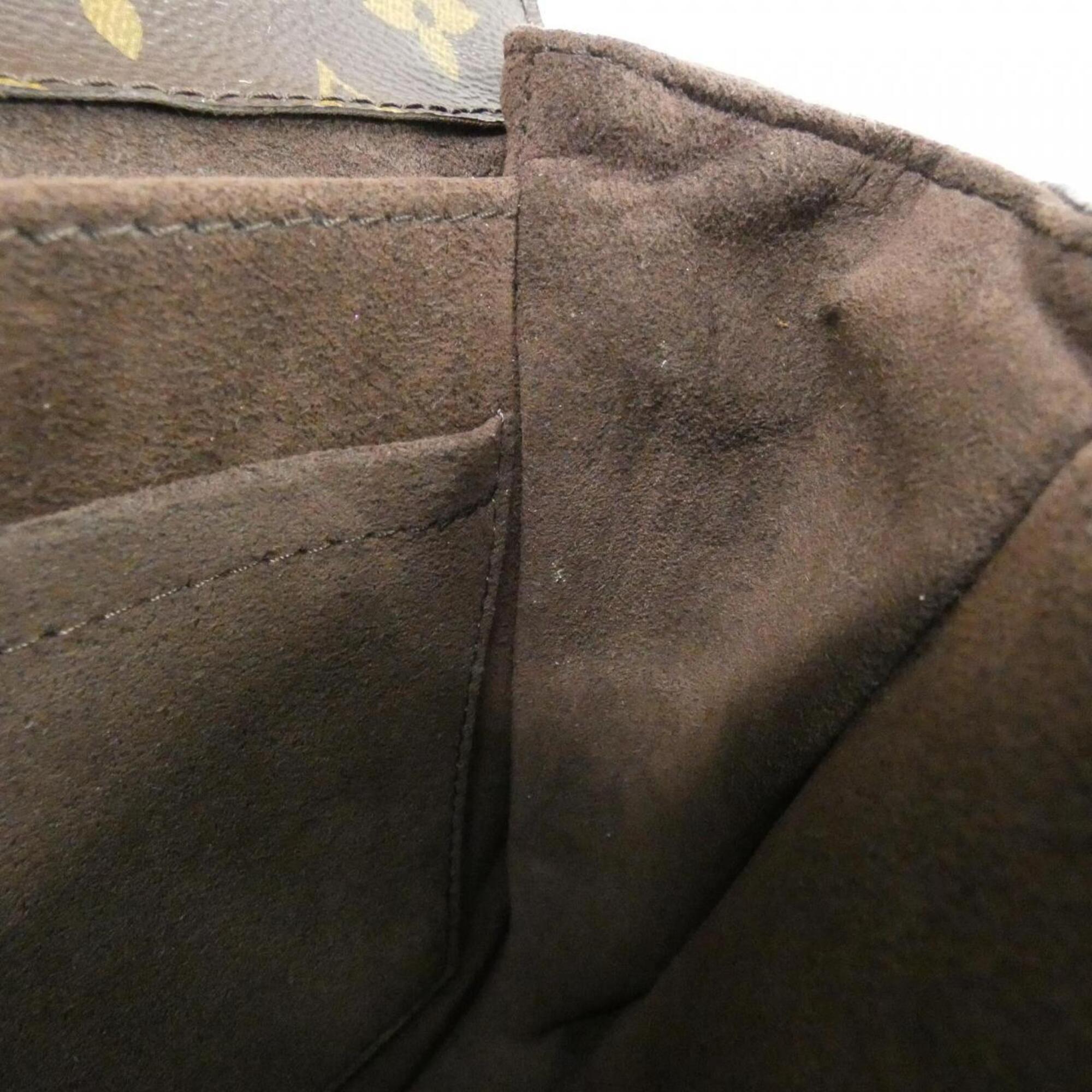 Louis Vuitton Brown Coated Canvas Handbag Pochette (Pre-Owned)
